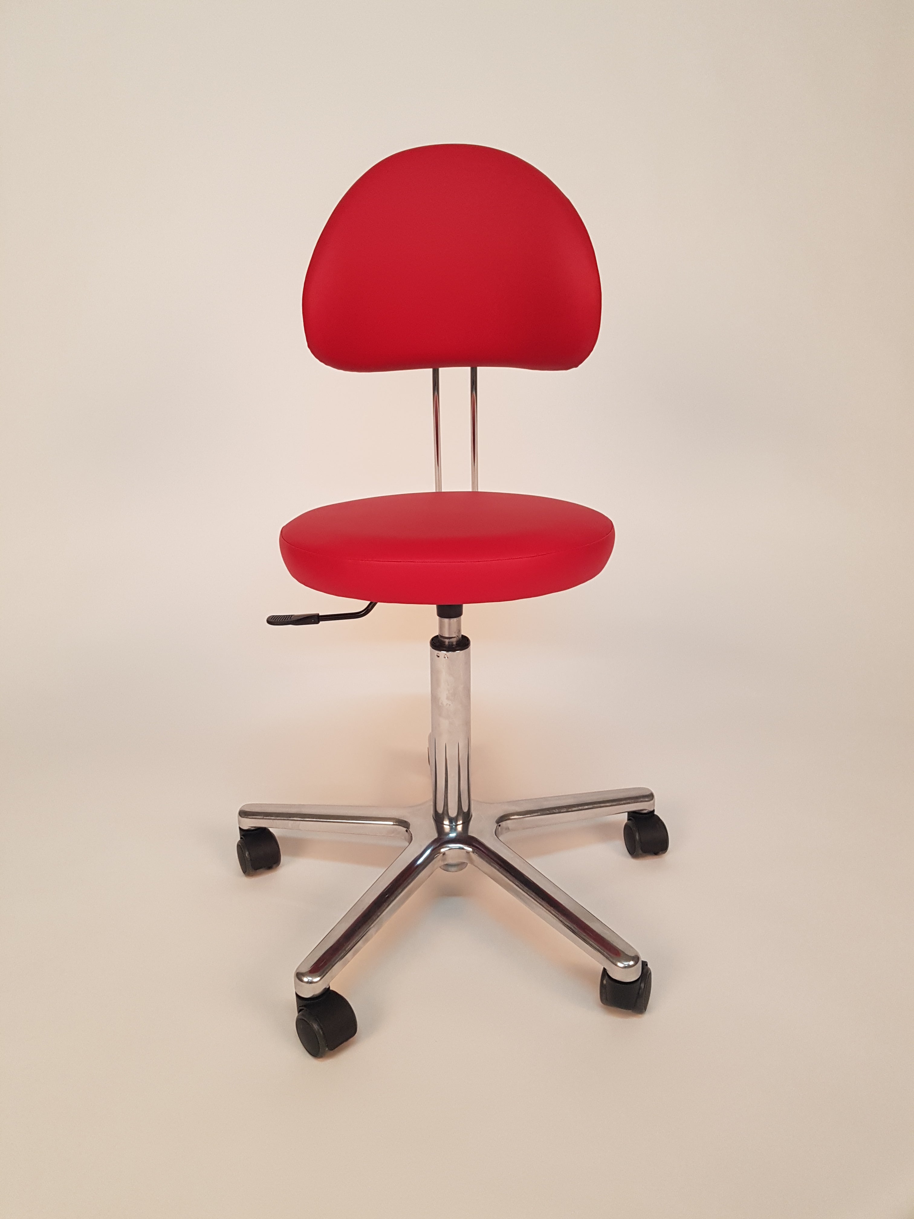 Therapiehocker rund mit 5 Rollen für Physiotherapie