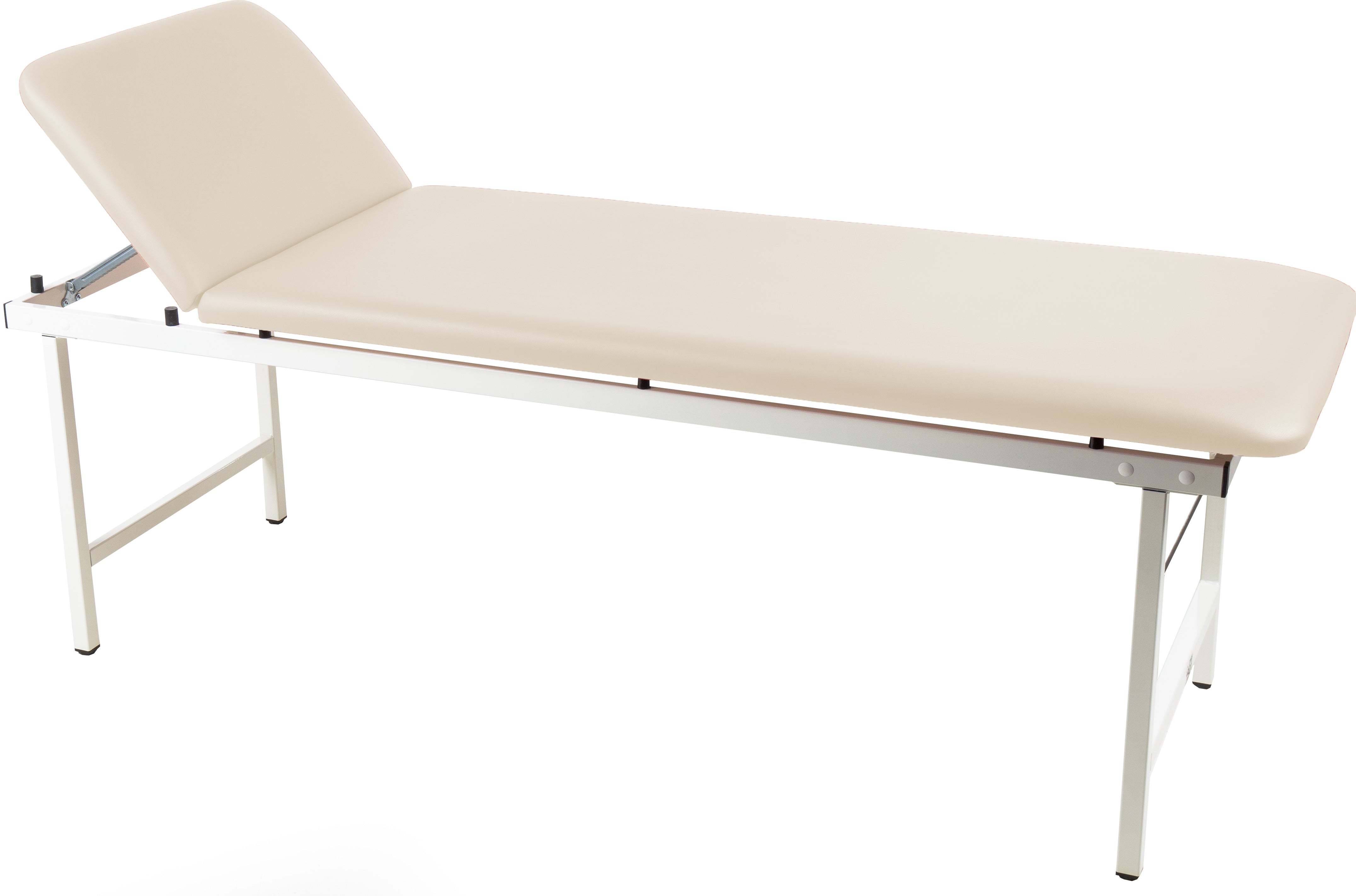 2-teilige Patientenliege Vario Easy mit cremefarbenem Polster