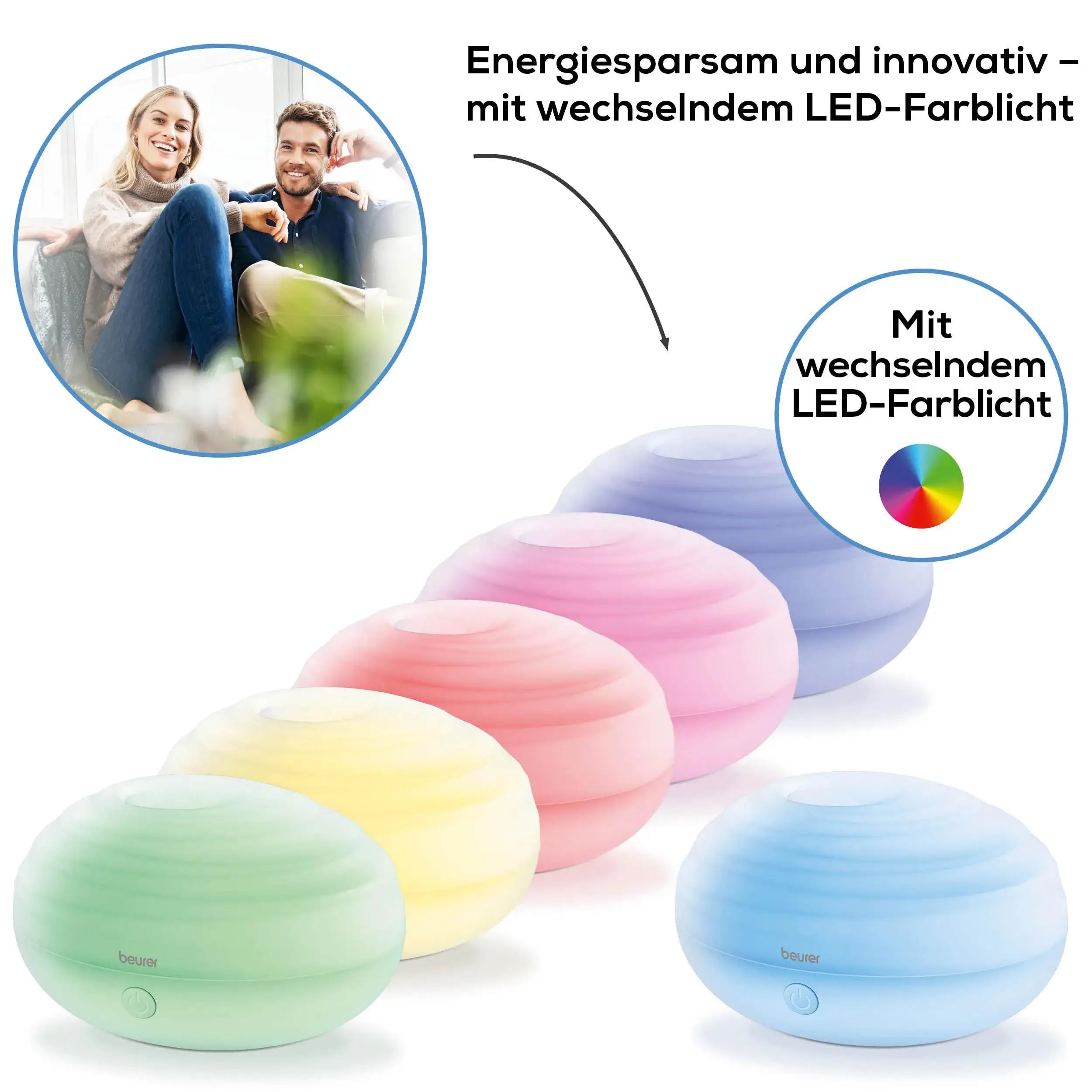 Aroma-Diffuser Beurer LA 20 mit wechselndem LED-Farblicht