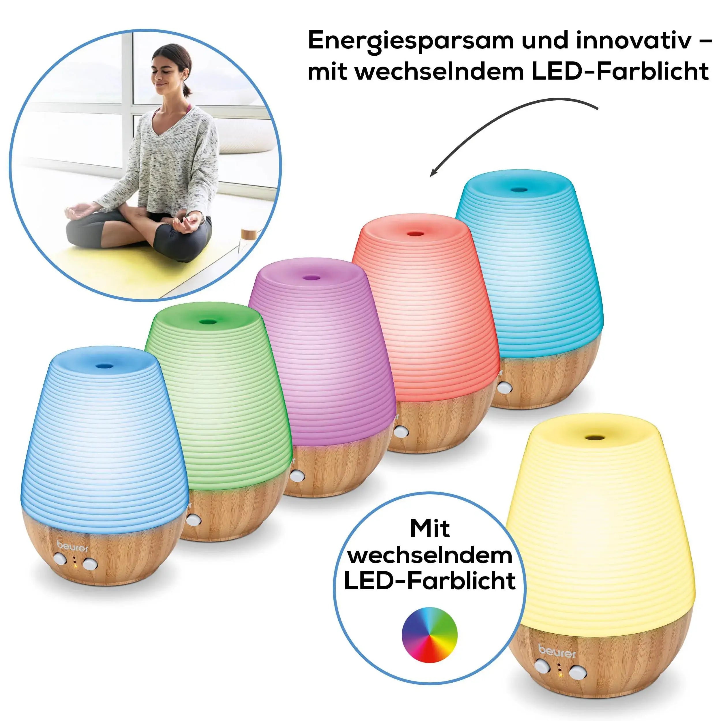 Aroma-Diffuser Beurer LA 40 mit wechselndem LED-Farblicht