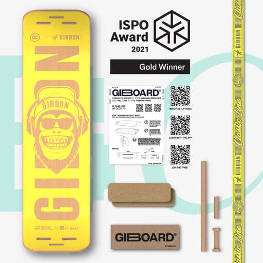 Balancebrett Gibbon Giboard mit sämtlichem Zubehör