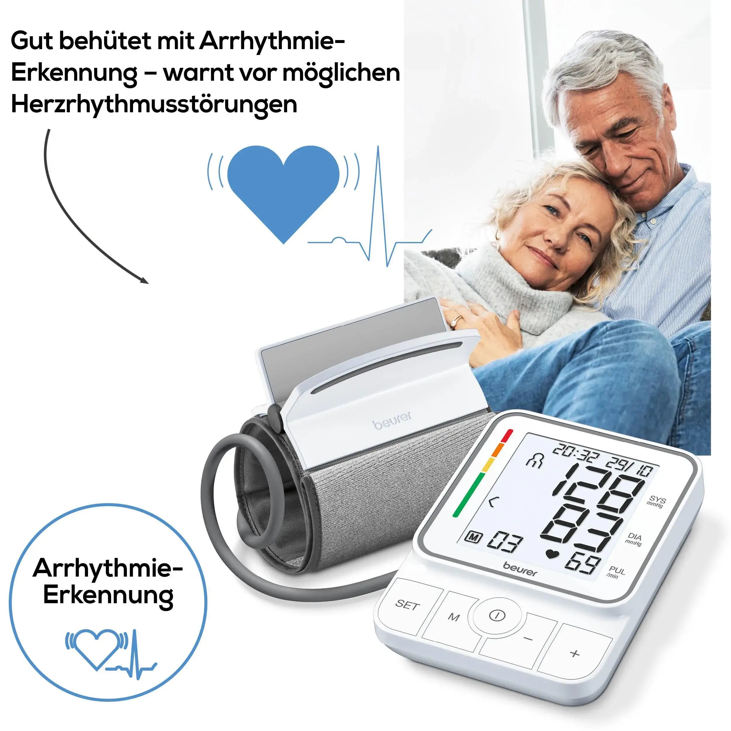 Blutdruckgerät Beurer BM 51 mit Arrhytmie-Erkennung