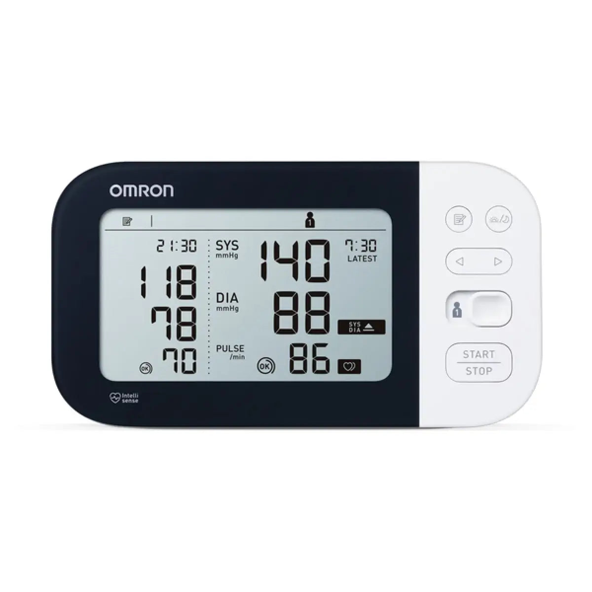 Blutdruckmessgerät Omron M500 Intelli IT mit Display und Steuerknöpfen