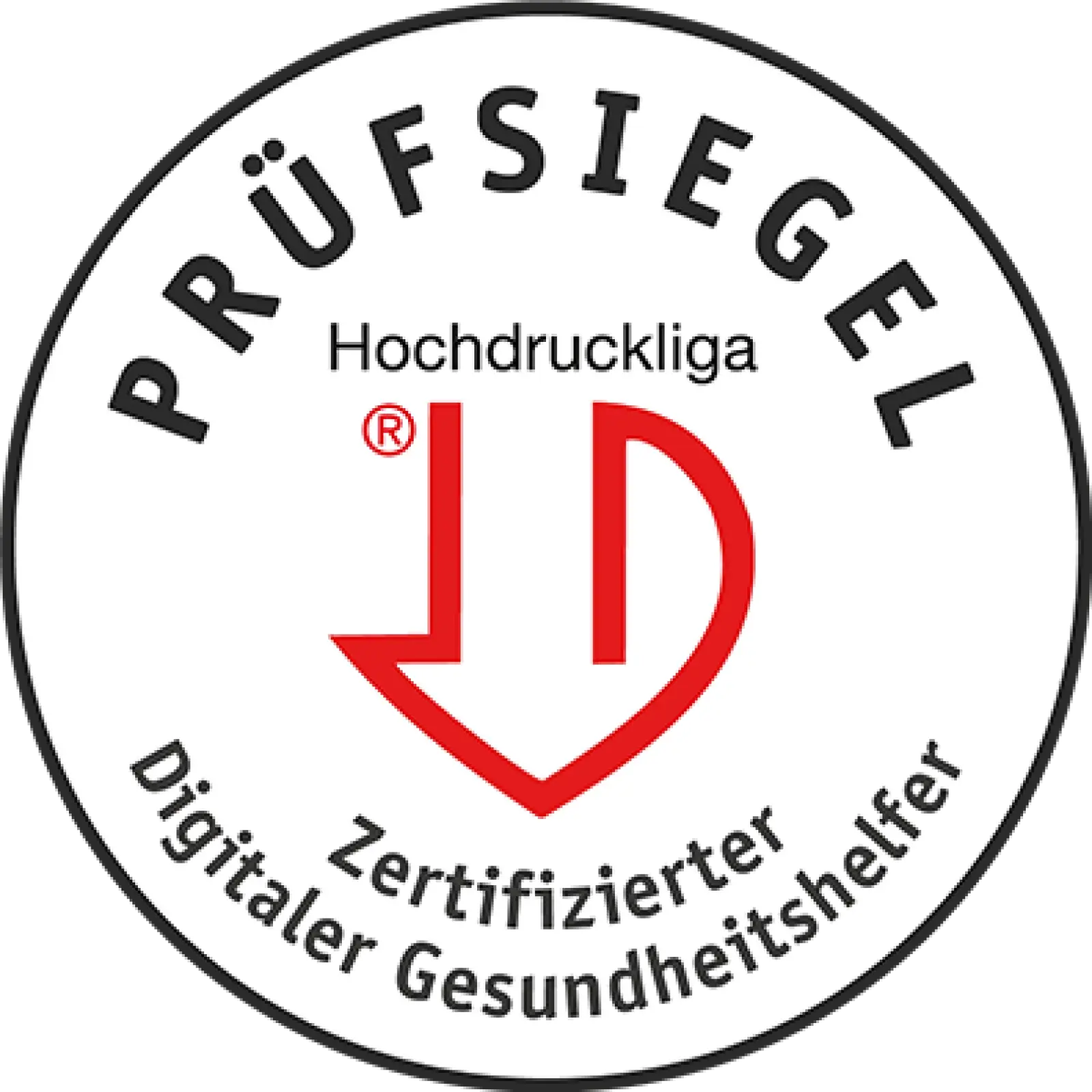 Prüfsiegel für das Blutdruckmessgerät Omron M500 Intelli IT