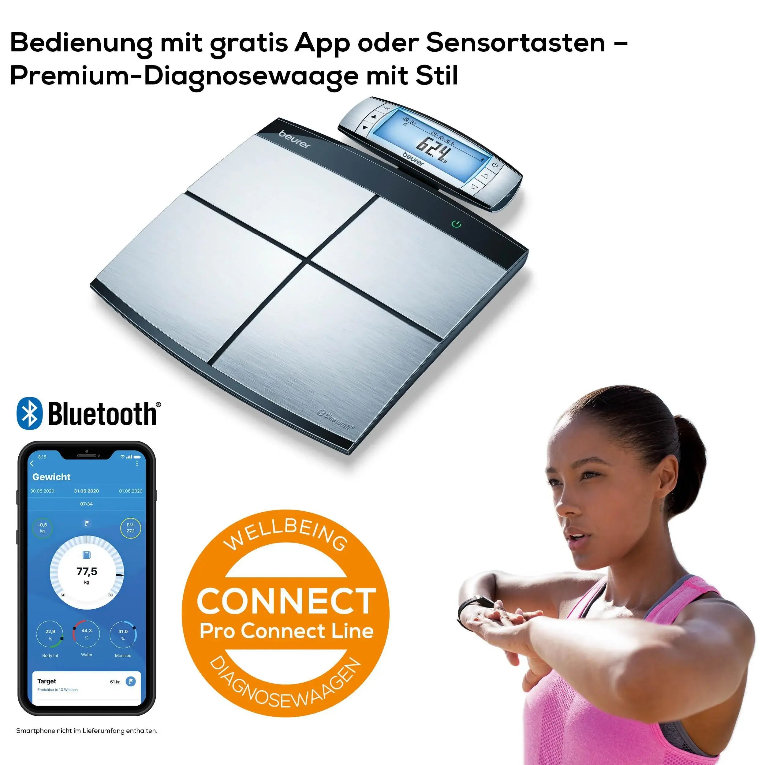 Diagnosewaage Beurer BF 105 mit Bluetooth