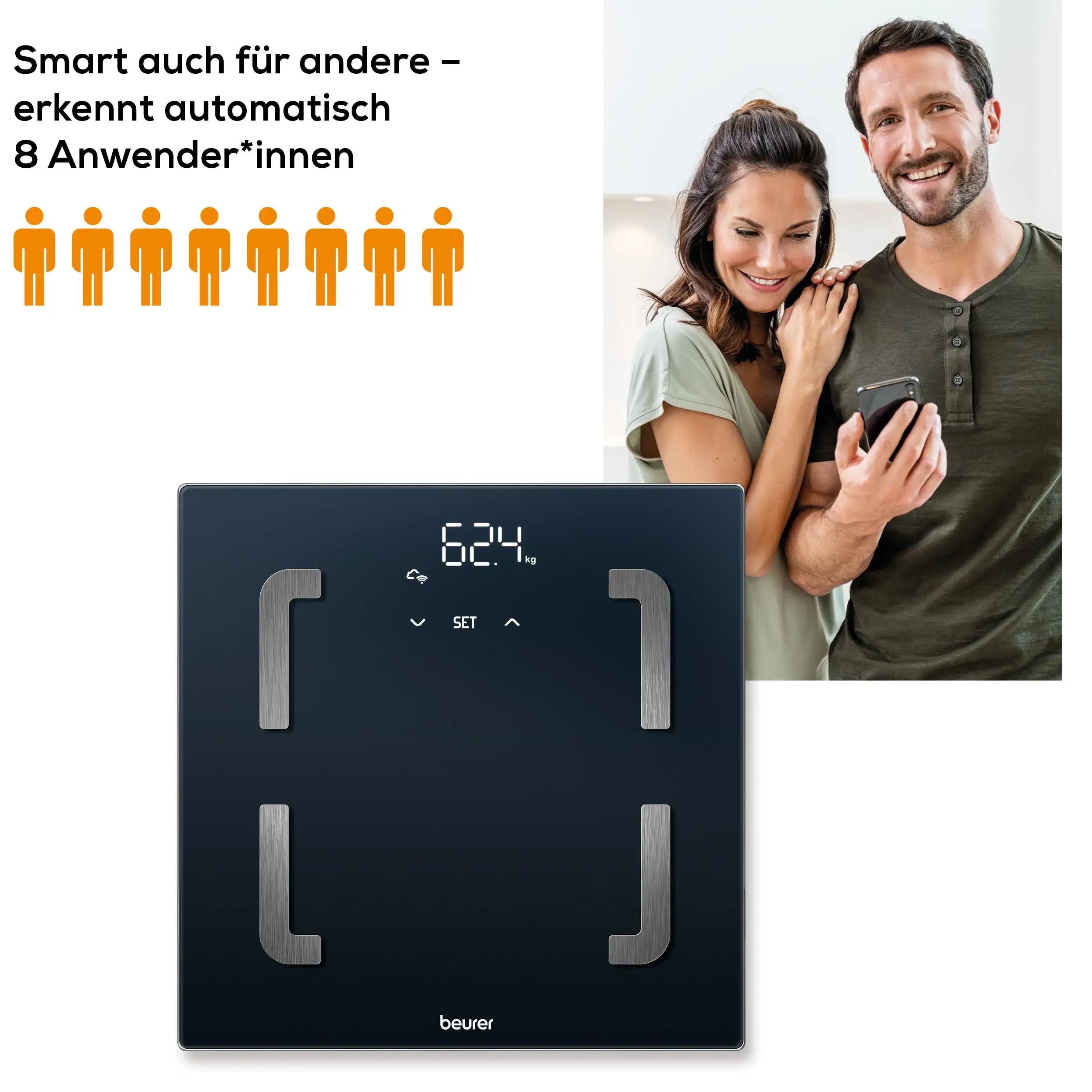 Waage Beurer BF 880 Wifi für acht Benutzer