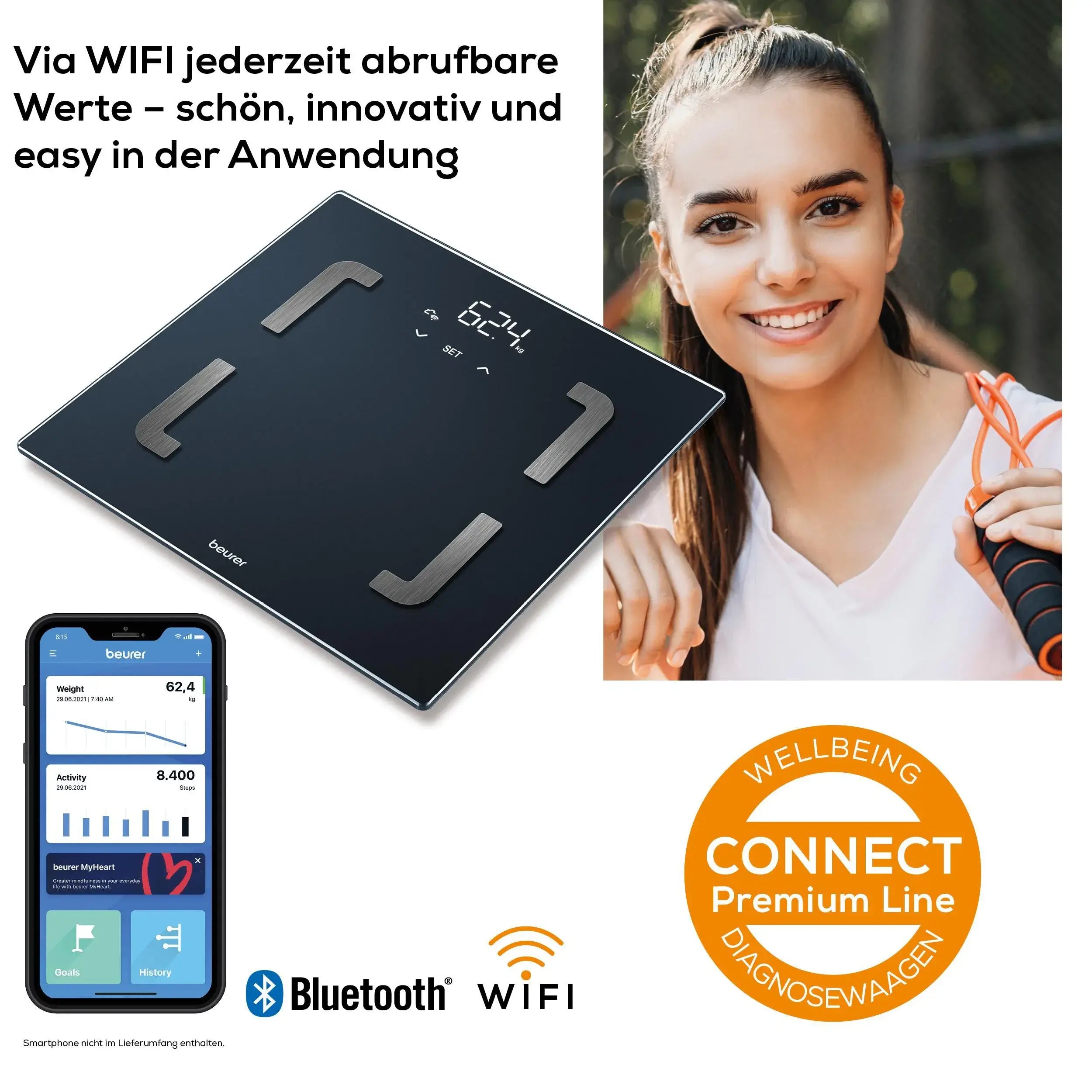 Waage Beurer BF 880 mit Wifi und Bluetooth