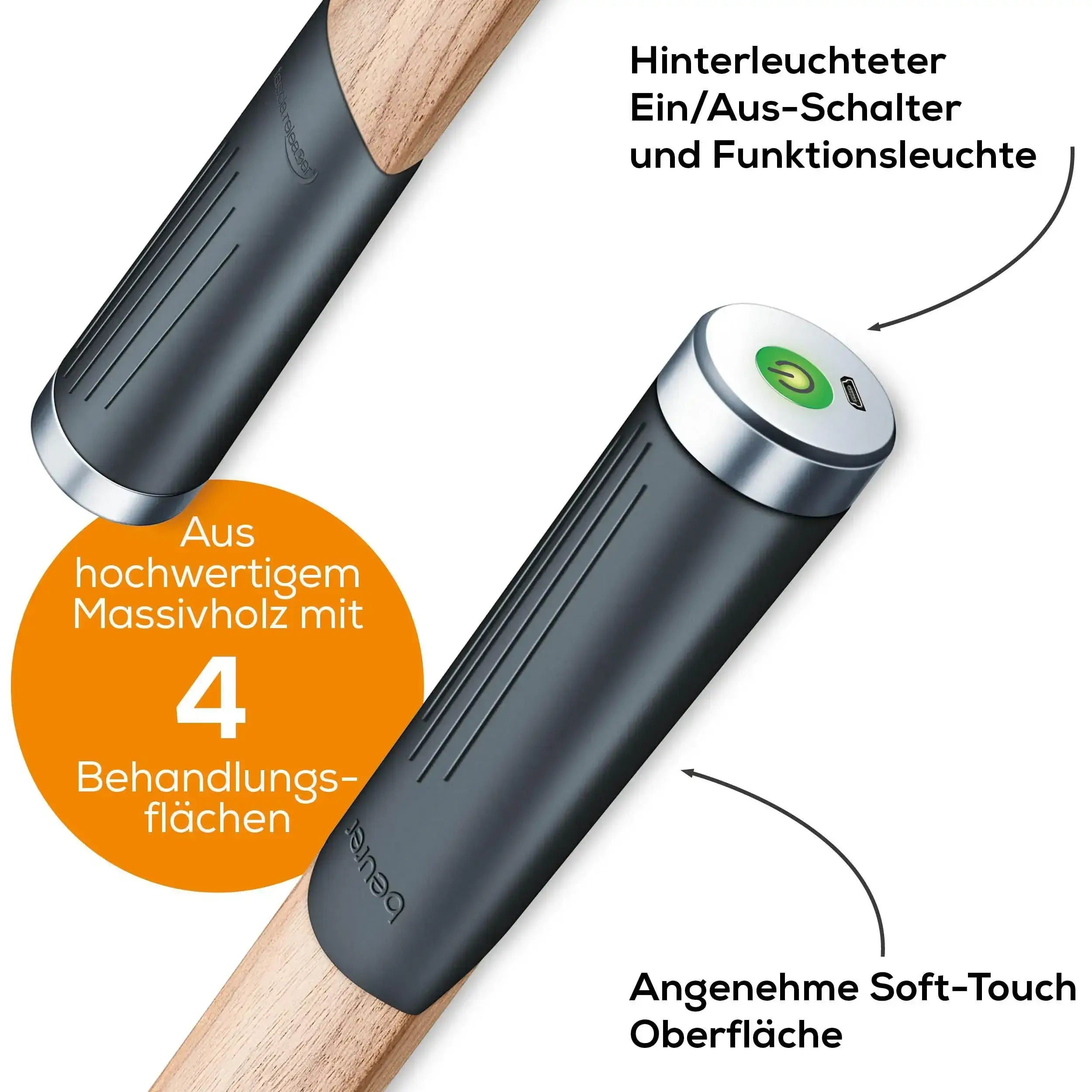 Faszien-Gerät Beurer MG 850 fascia-releaZer® mit vier Behandlungsflächen