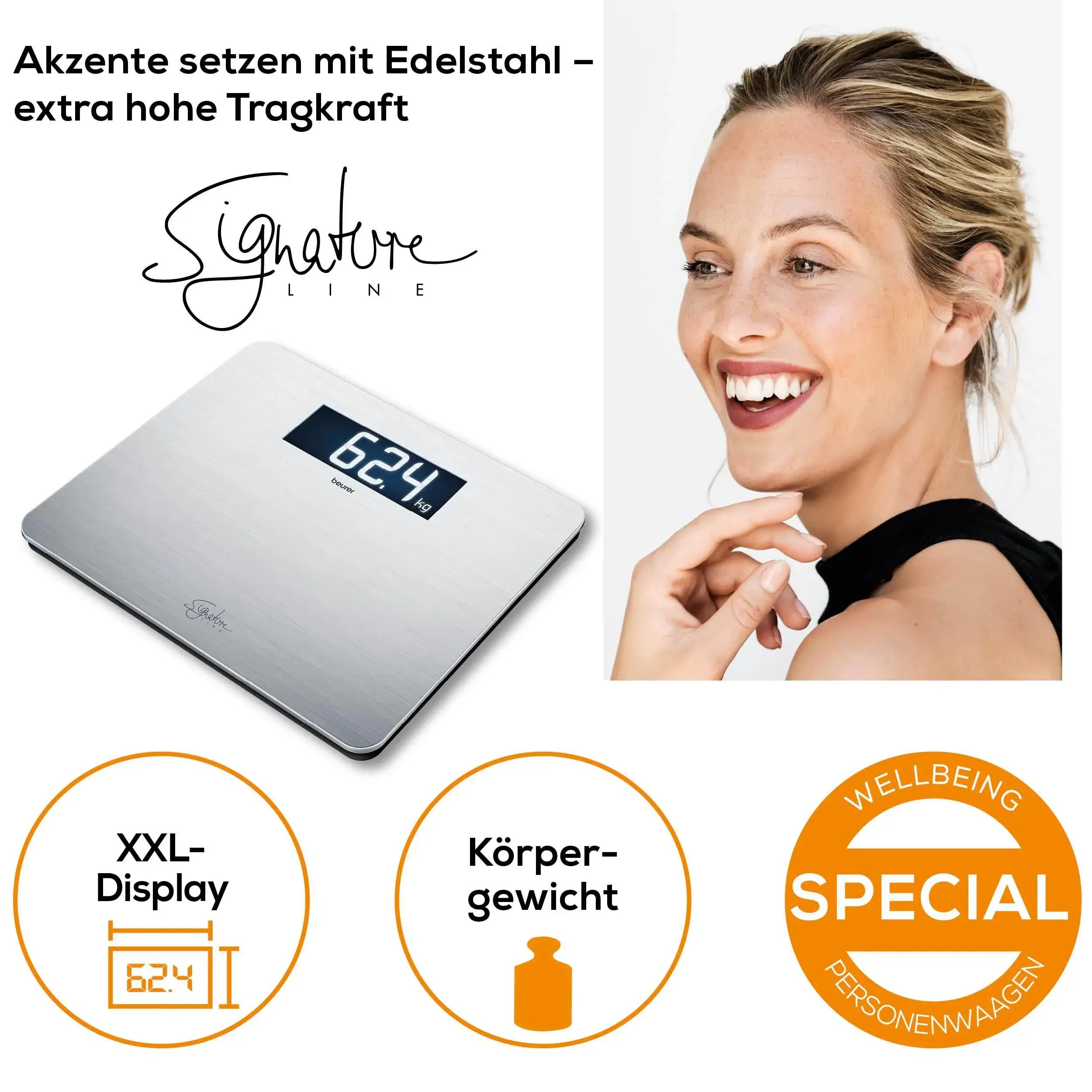 Vorteile der Edelstahlwaage Beurer GS 405