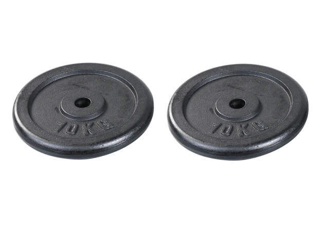 Zwei Hantelscheiben SVG 30 mm 10 kg