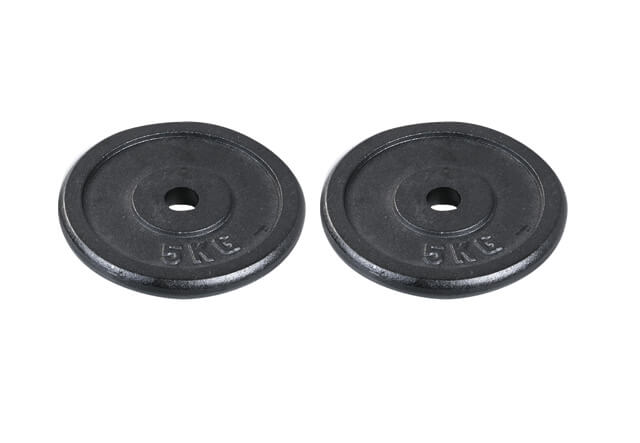 Zwei Hantelscheiben SVG 30 mm 5 kg