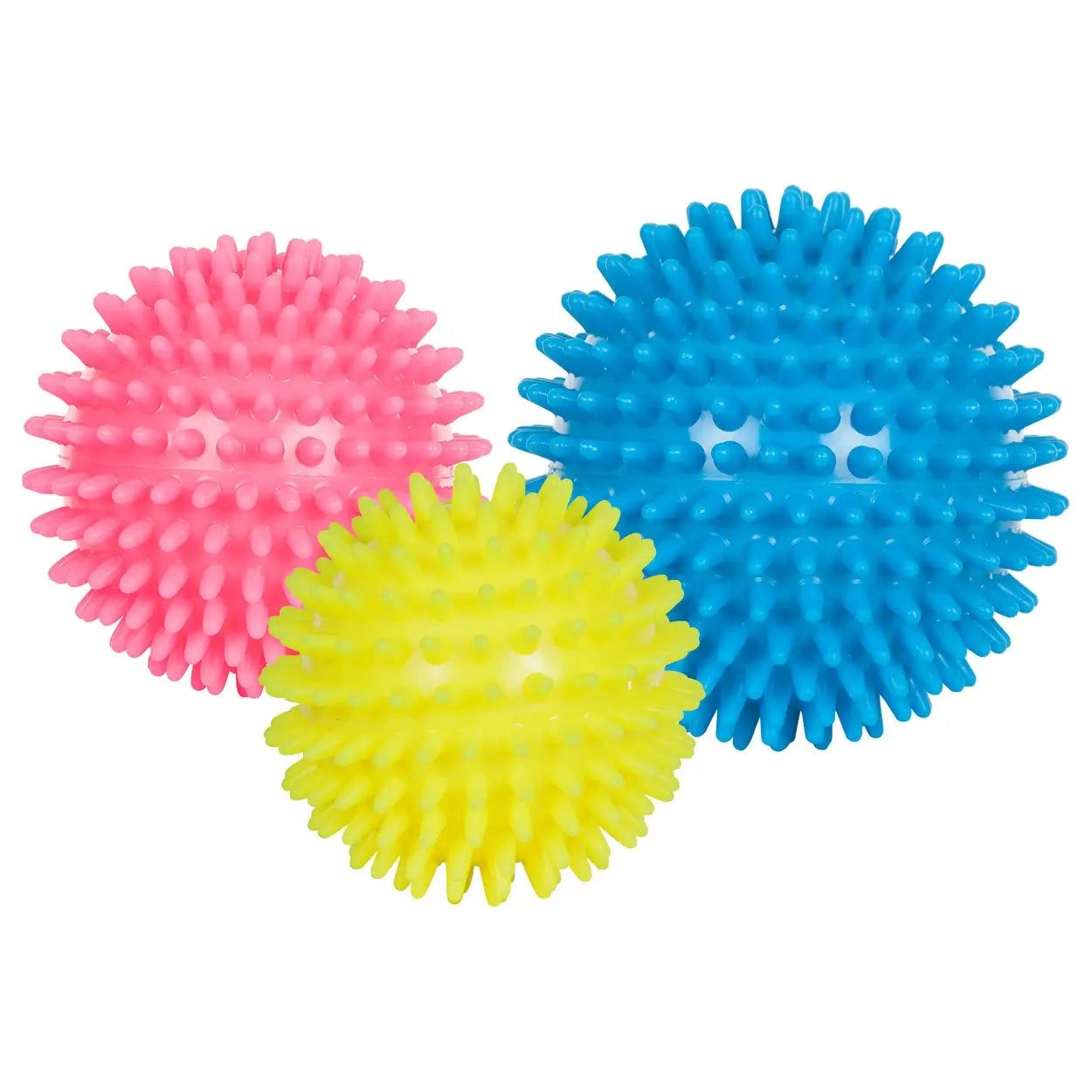 Igelball Sport-Tec Soft als 3er Set mit Gelb, Pink und Blau