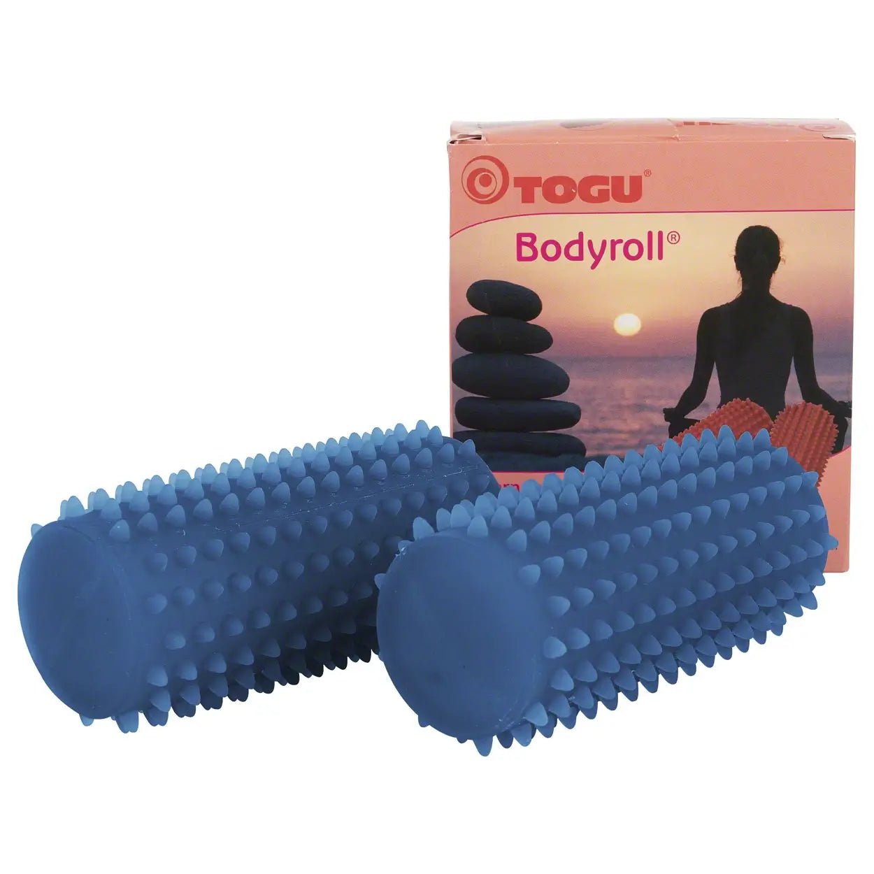 Zwei Igelrollen Togu® Bodyroll in blau