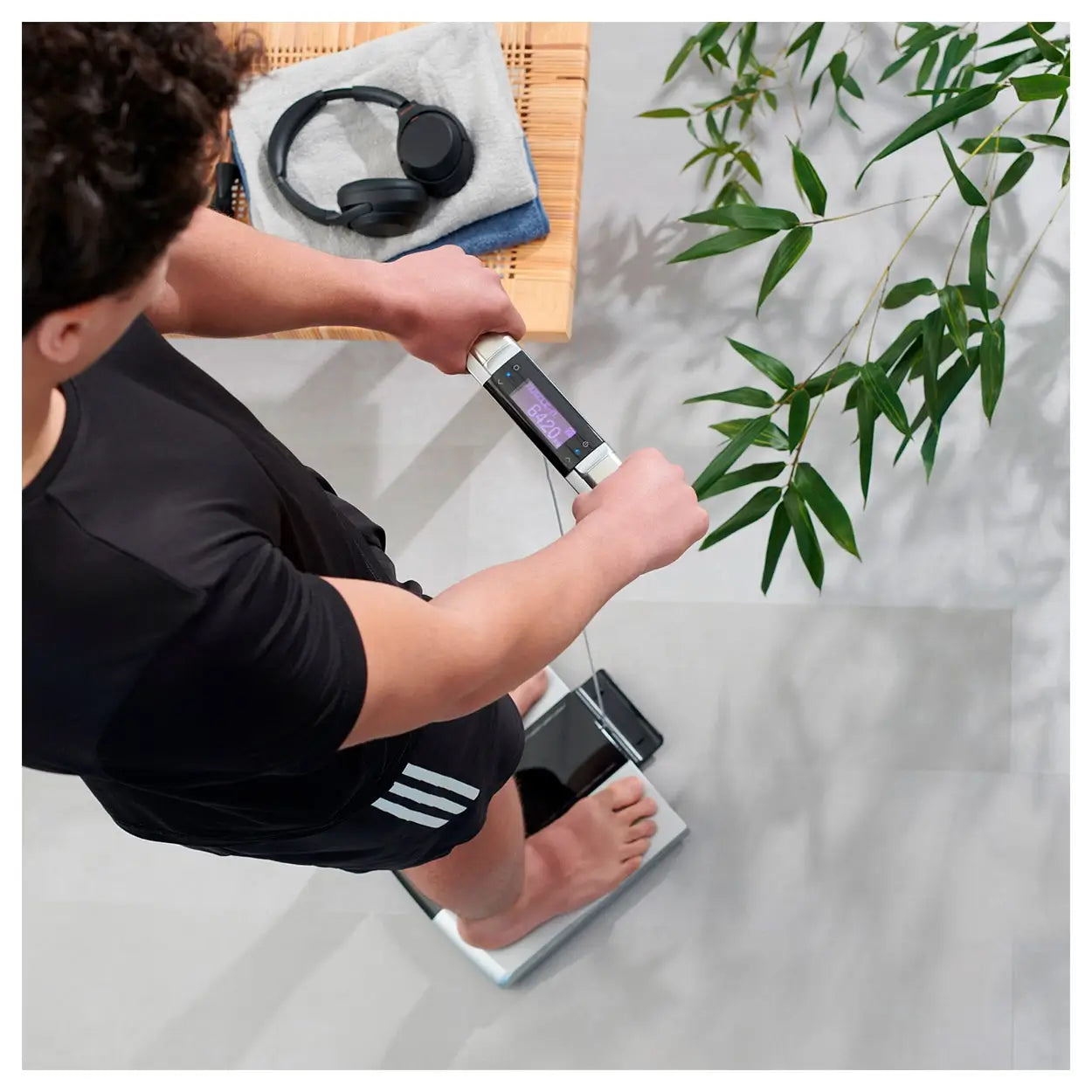 Körperanalysewaage TANITA RD-545HR in Anwendung