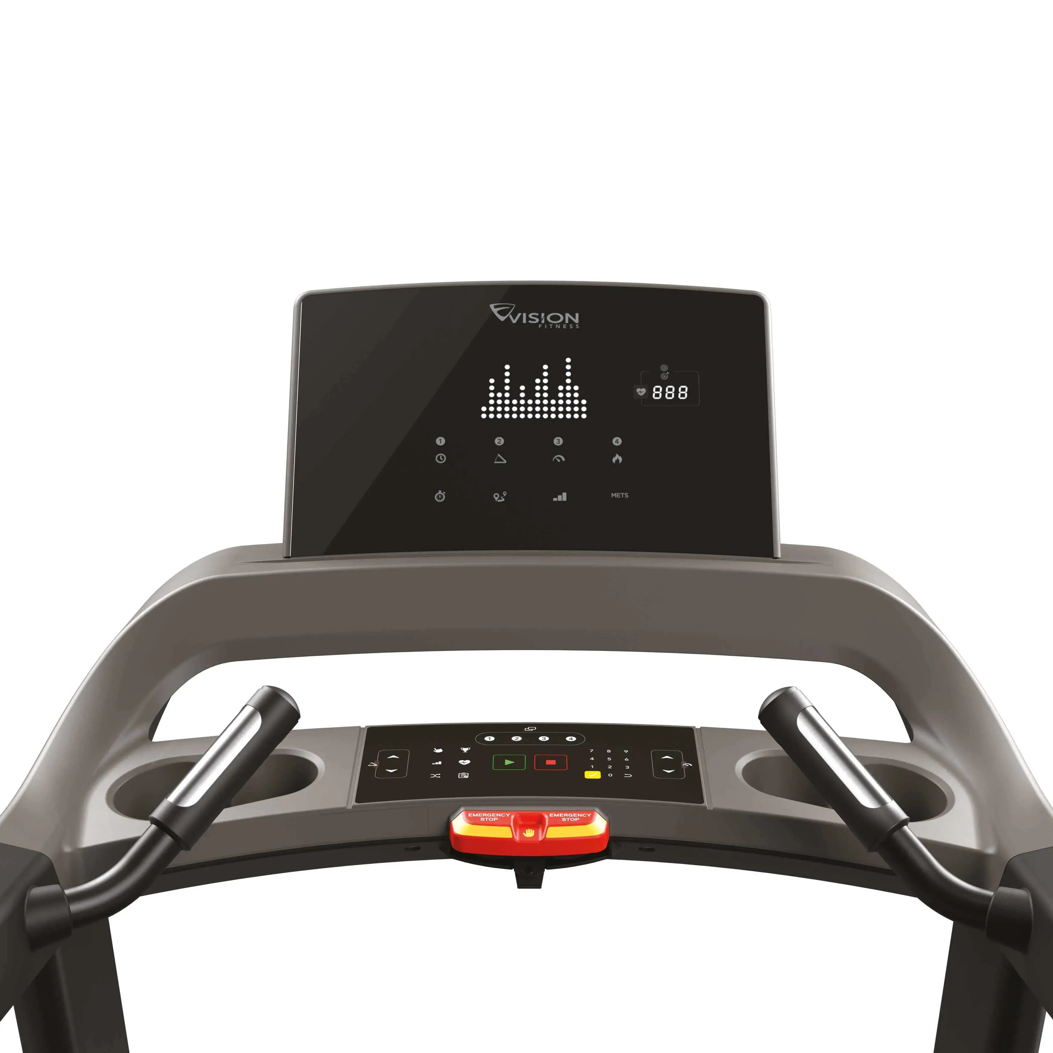 Cockpit des Laufbands Vision Fitness T600