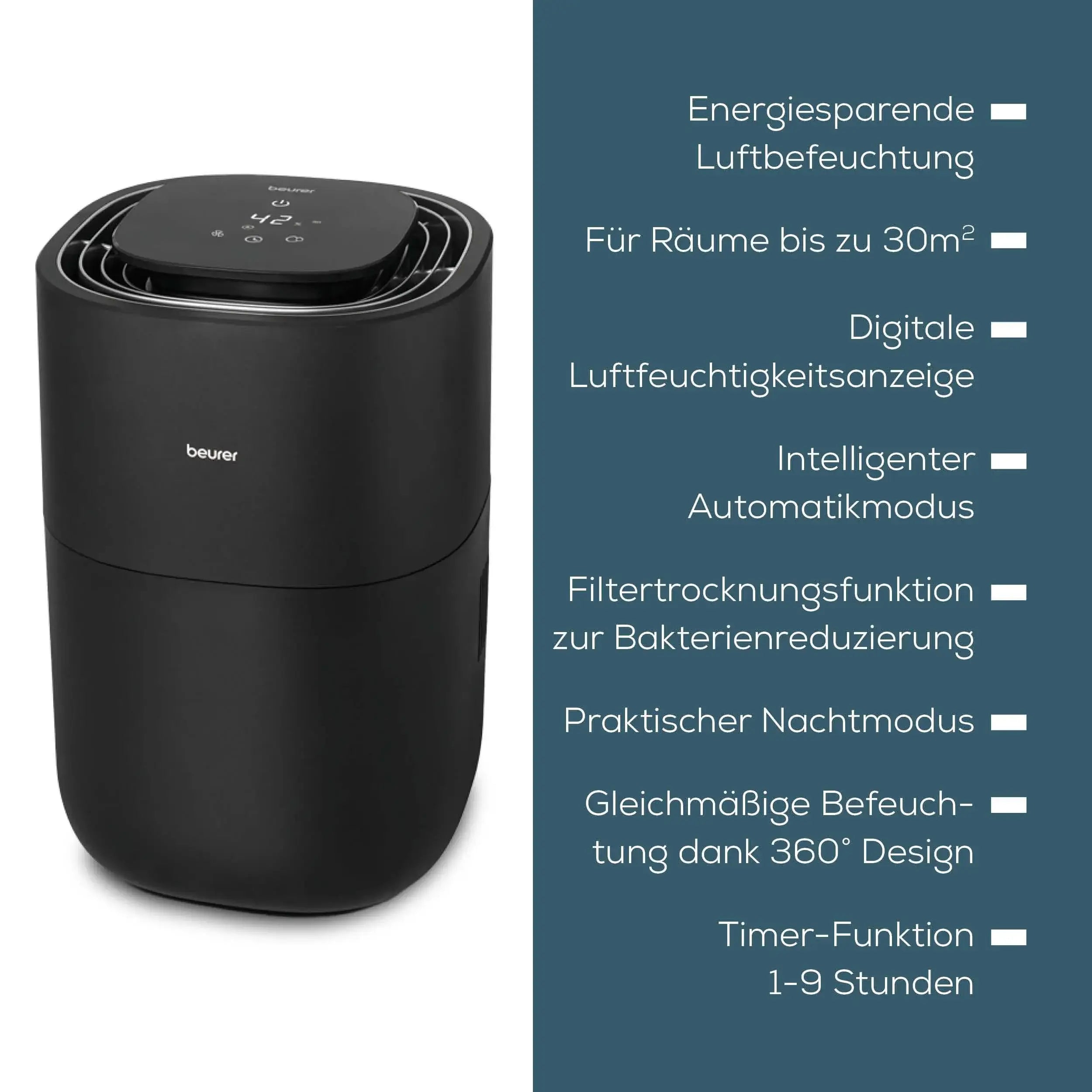 Features des Raumluftbefeuchters Beurer LB 200