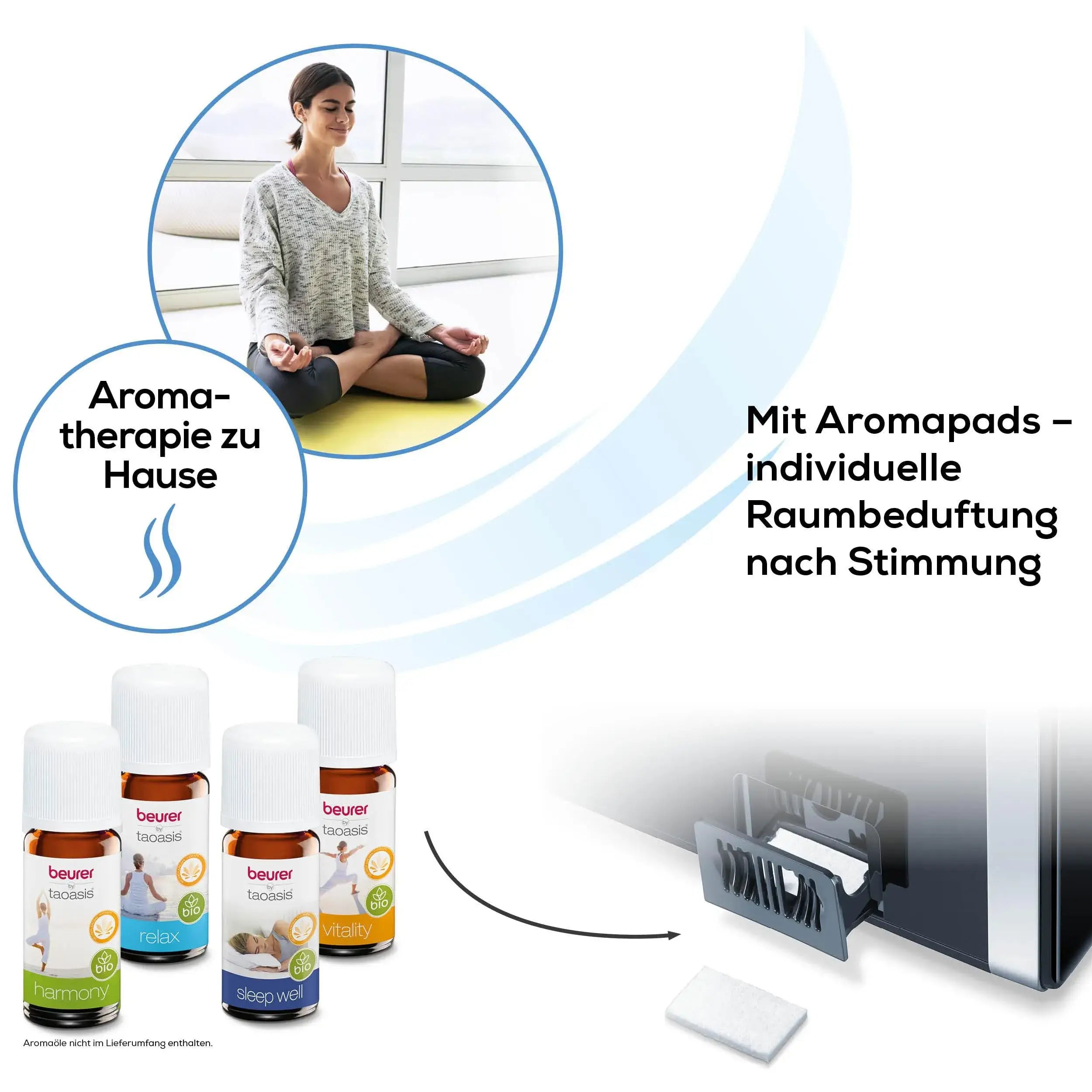 Luftbefeuchter Beurer LB 88 mit Aromapads für Aromatherapie