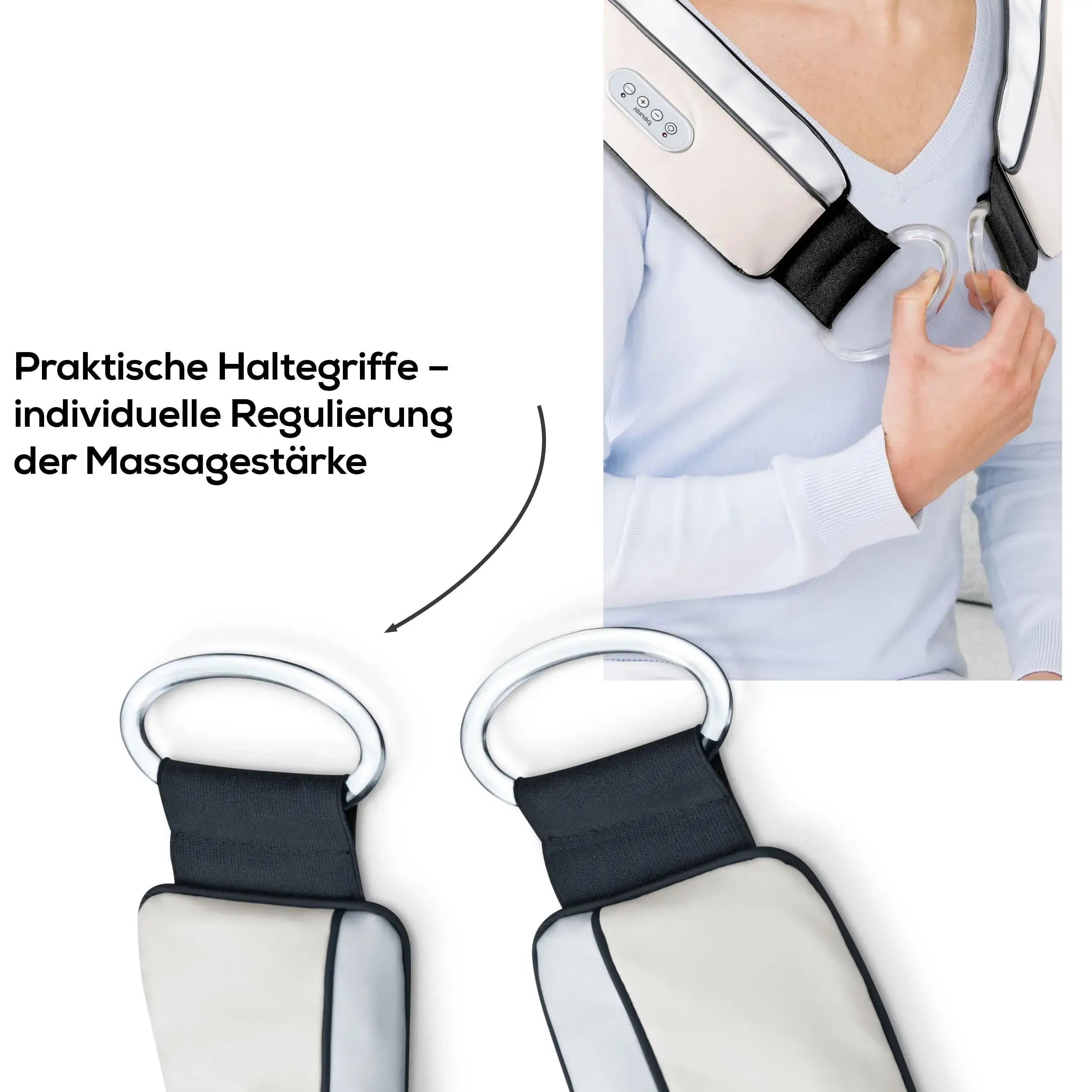 Massage-Gürtel Beurer MG 150 mit praktischen Haltegriffen