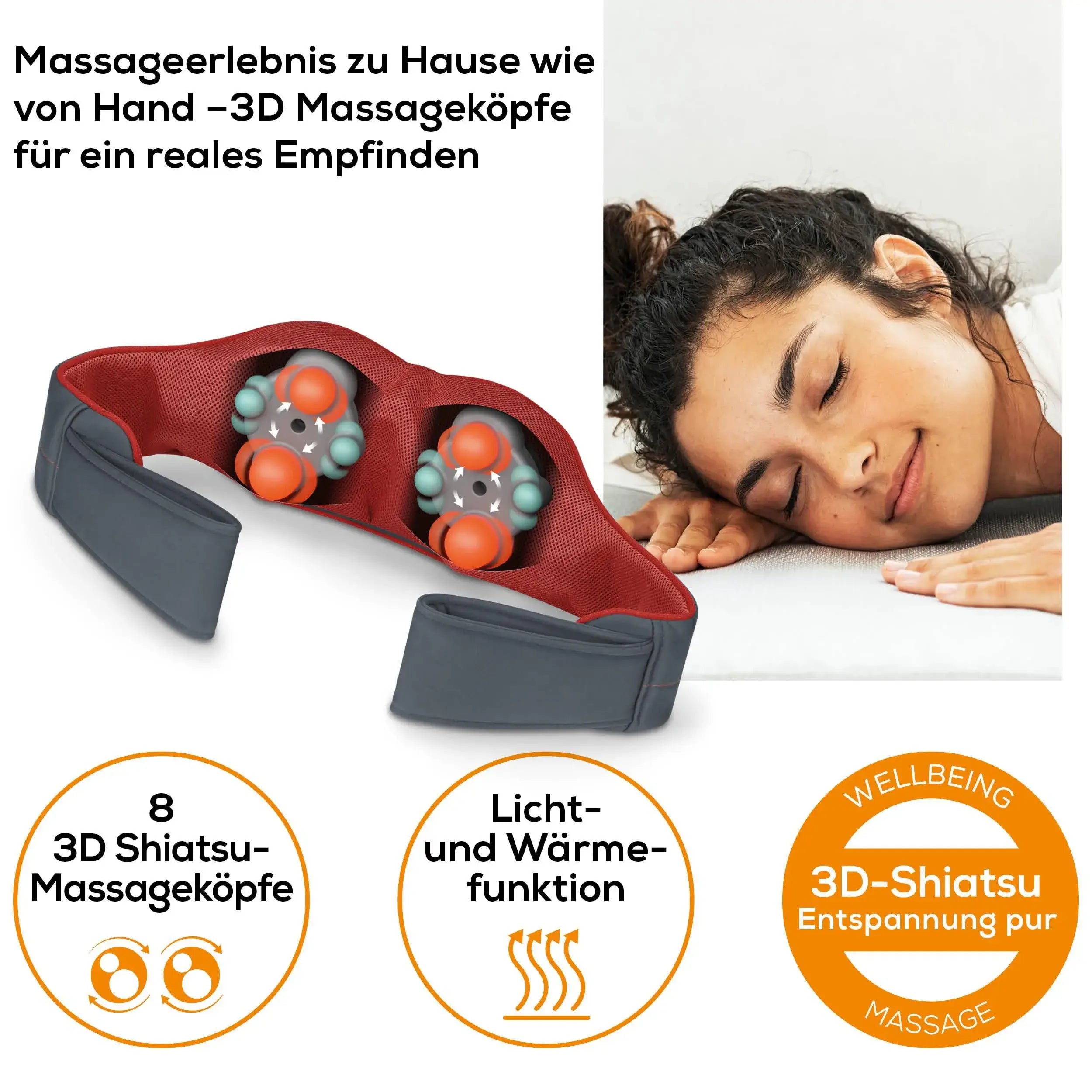 Wärme-Massagegürtel Beurer 151 mit 8 3D-Massageköpfen