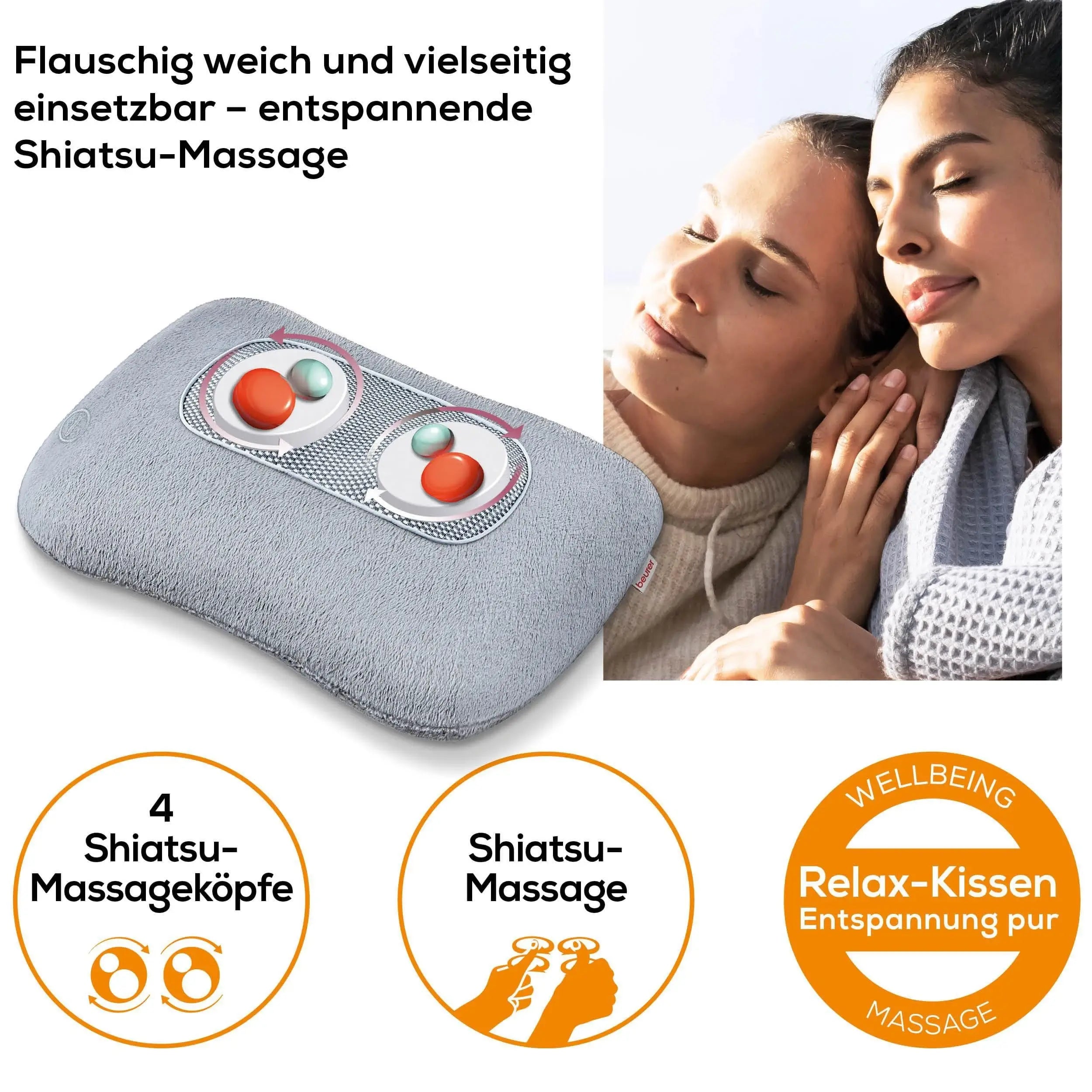 Shiatsu-Massage-Kissen Beurer MG 145 für Entspannung