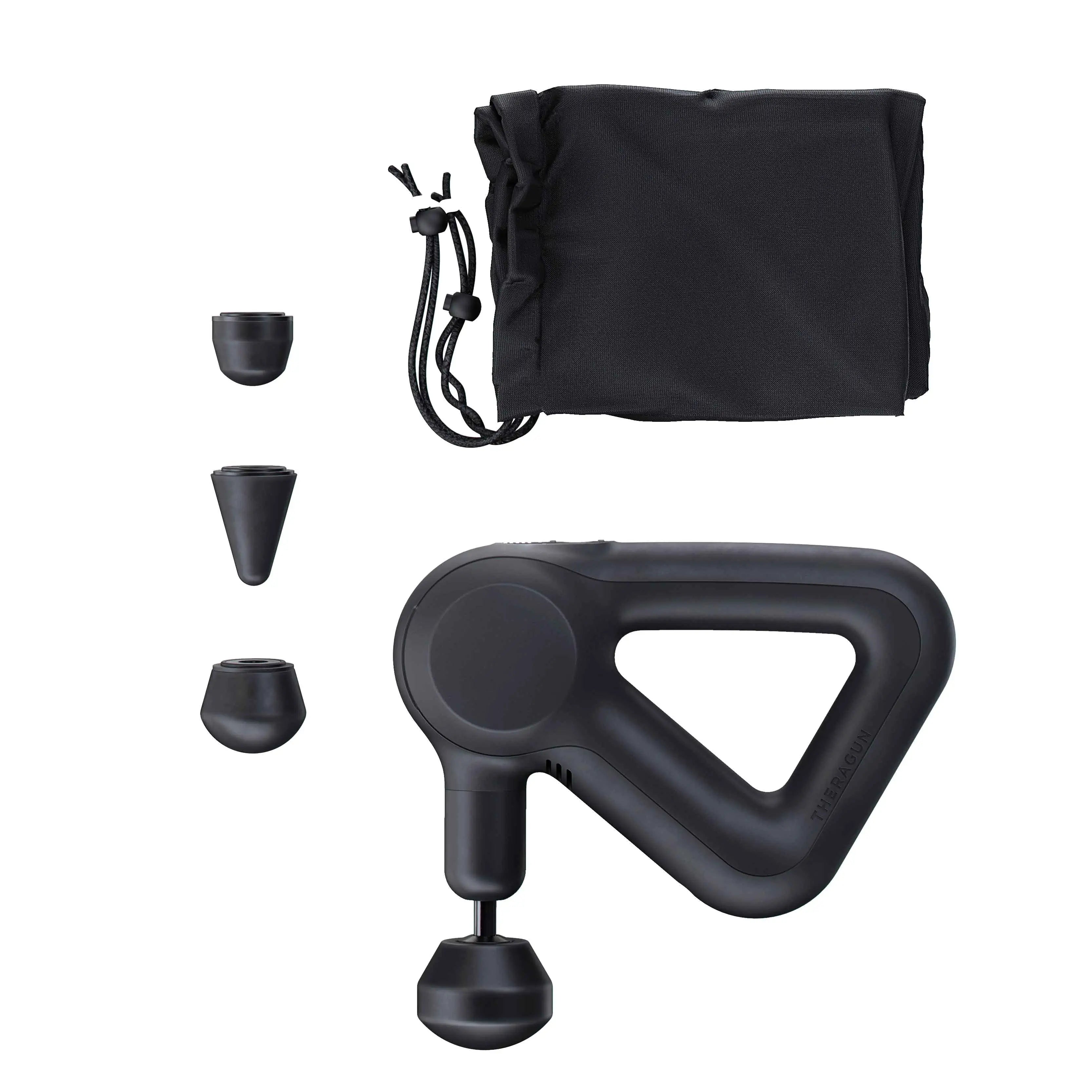 Faszien-Massagegerät Theragun Prime mit drei Aufsätze und Tragebeutel