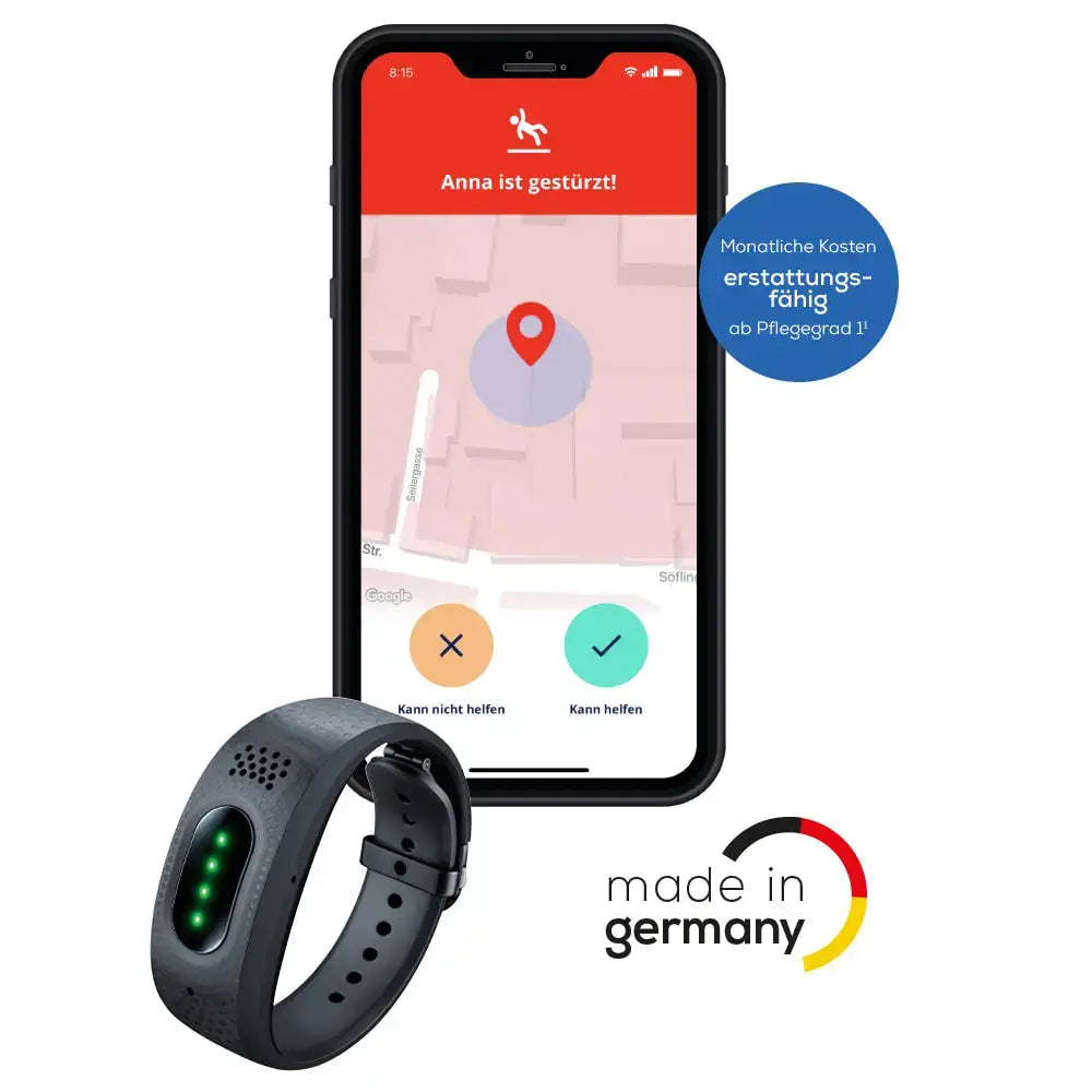 Notfallarmband Beurer EC 70 SafePlus mit App - Made in Germany