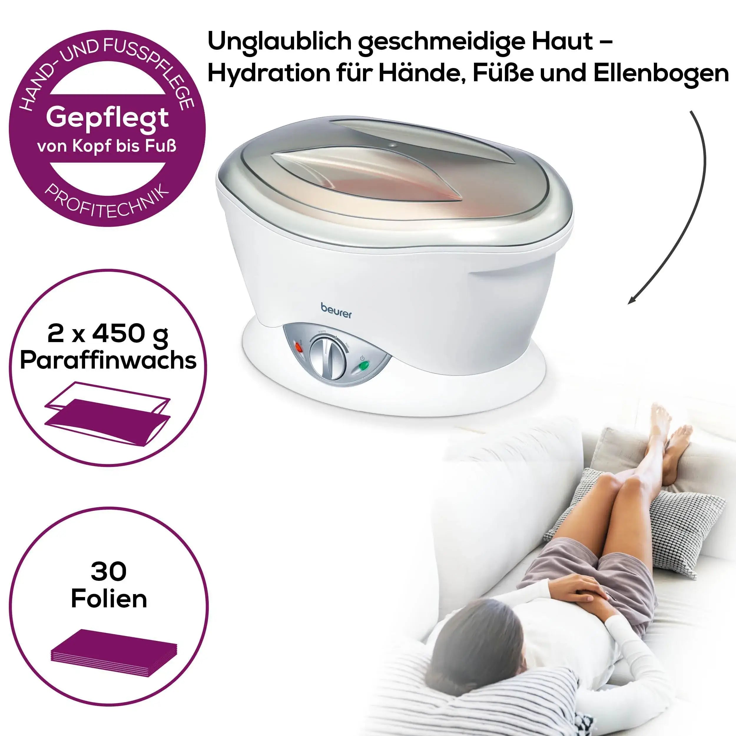 Paraffinbad Beurer MP 70 Vorteile