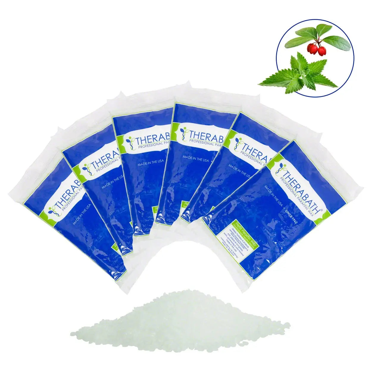 6 Packungen Paraffinwachs Therabath PRO in Wintergreen-Duft