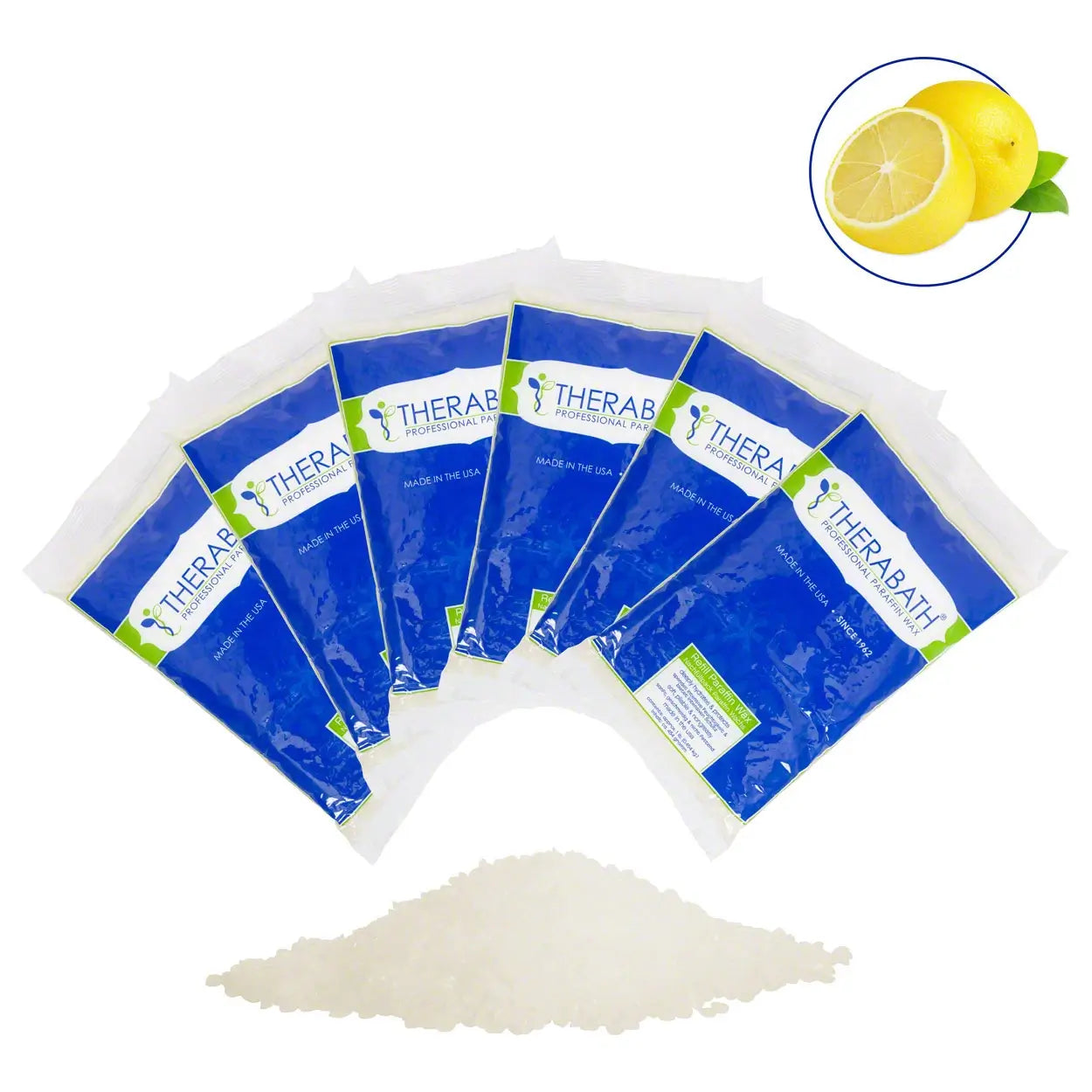 6 Packungen Paraffinwachs Therabath PRO in Zitronenduft