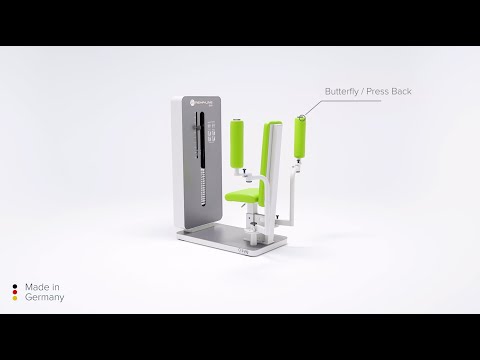 Videovorstellung von Butterfly und Butterfly Reverse sitzend an der Maschine Reha-Line 2.0