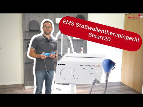 Videovorstellung des Radiales Stoßwellengerät SWISS DOLORCLAST® smart 20hz
