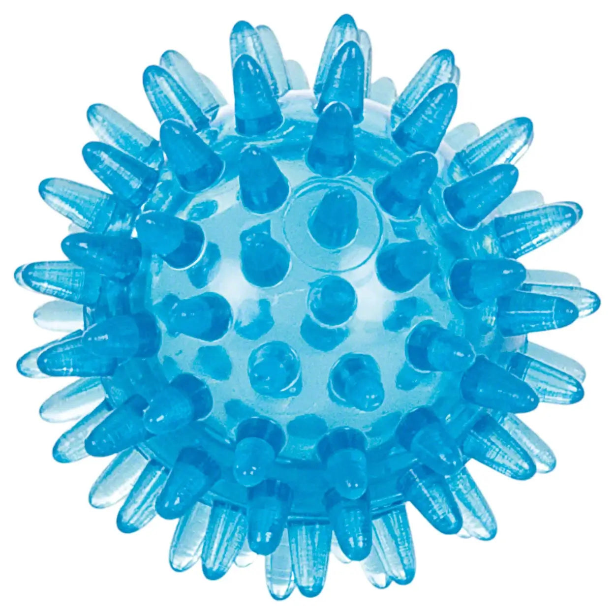 Reflex-Ball Sport-Tec mit Noppen 6 cm in blau-transparent