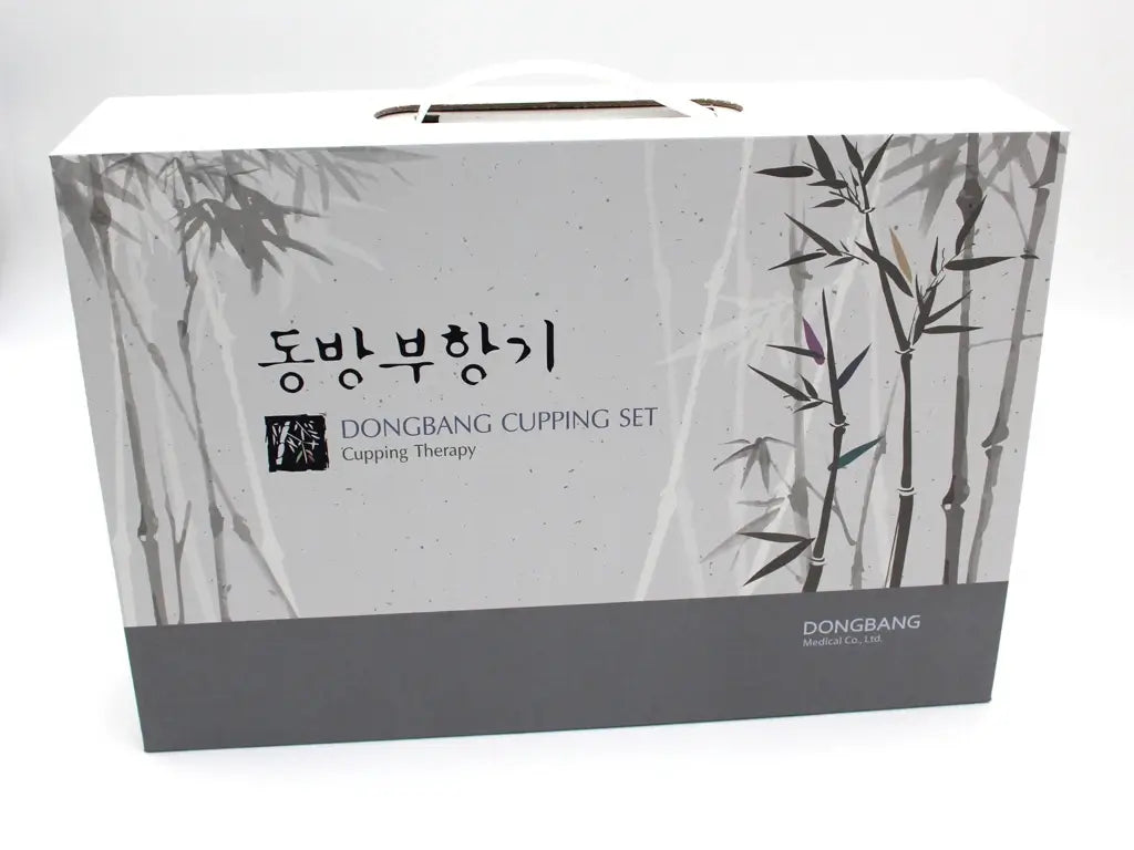 Schröpfgläser DONGBANG Set in Verpackung mit Tragegriff