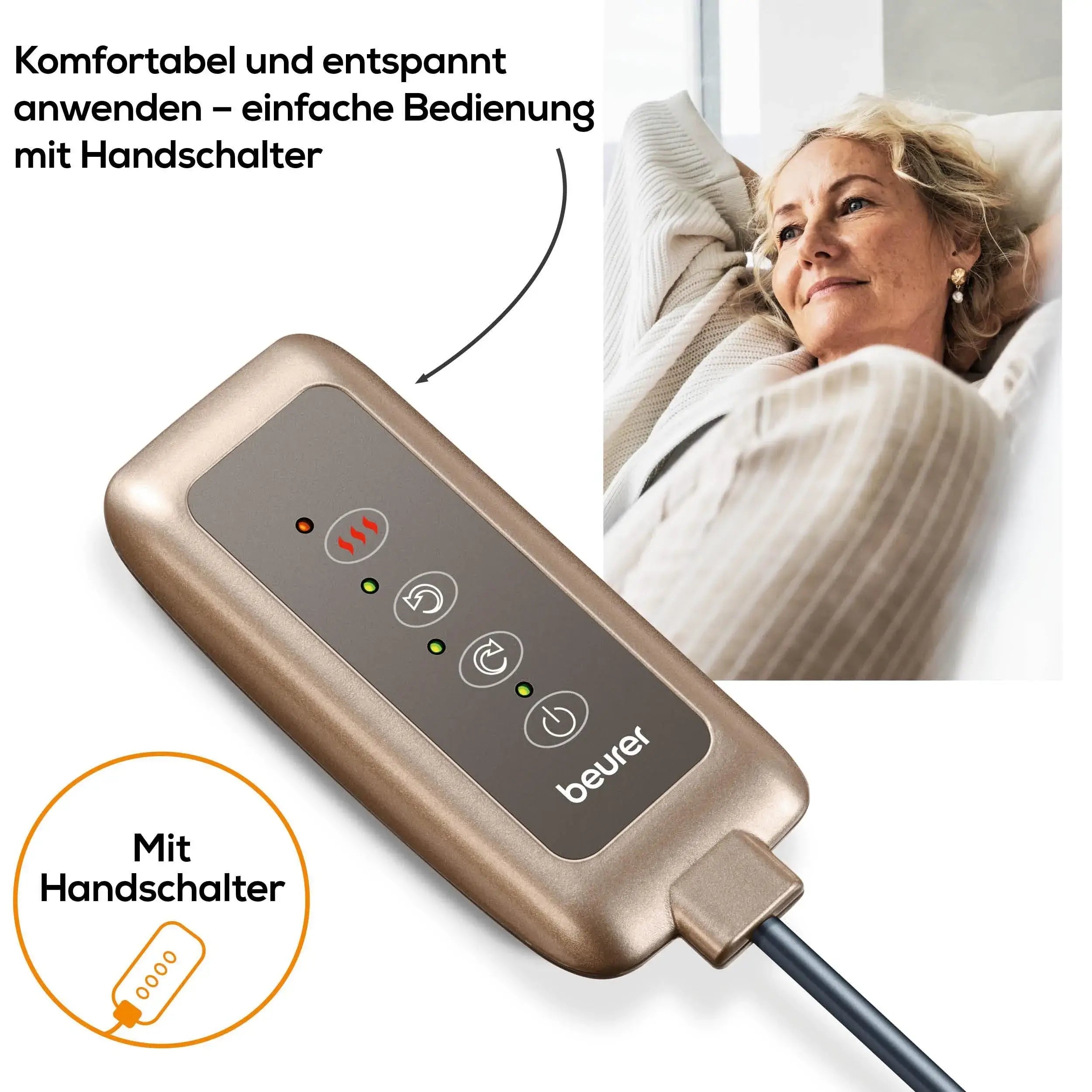 Handschalter für Shiatsu-Massagekissen Beurer MG 147