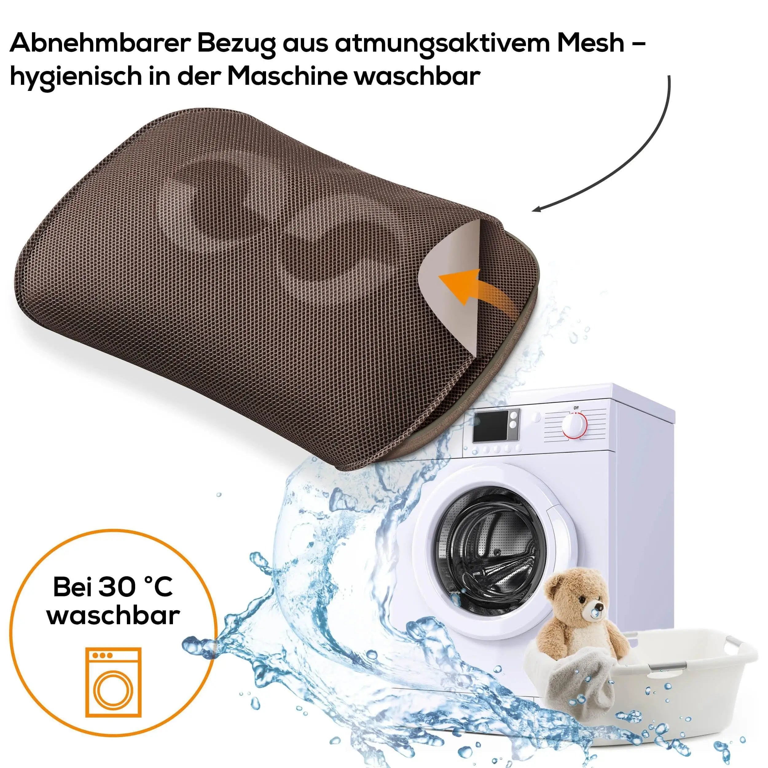 Waschbares Shiatsu-Massagekissen Beurer MG 147 bei 30°C