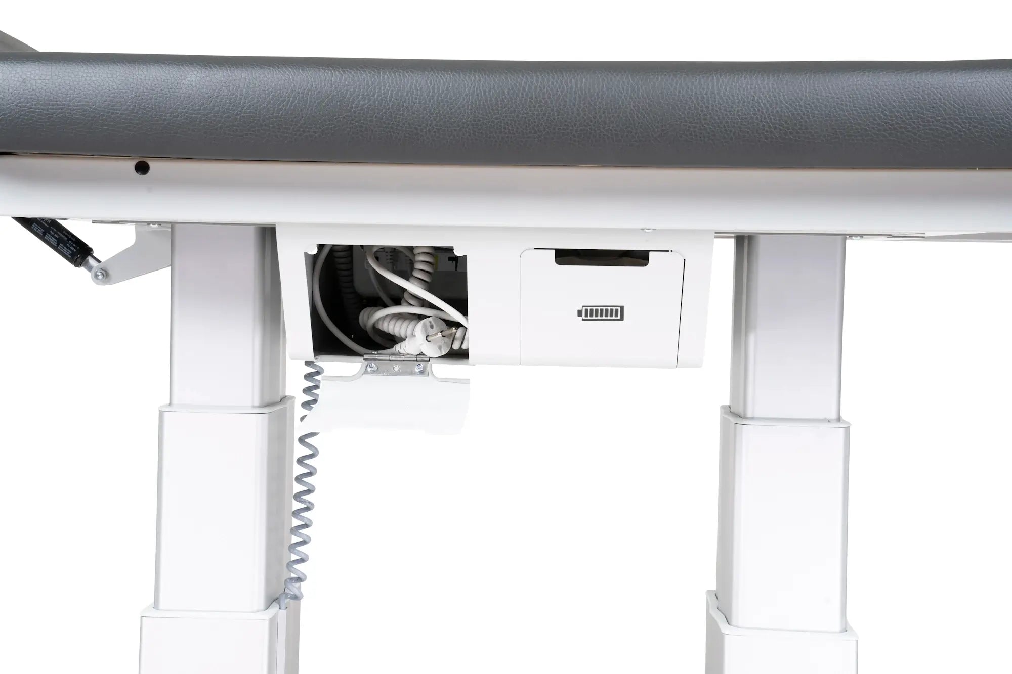 Kabelverstauung bei der Therapieliege Vario Hybrid