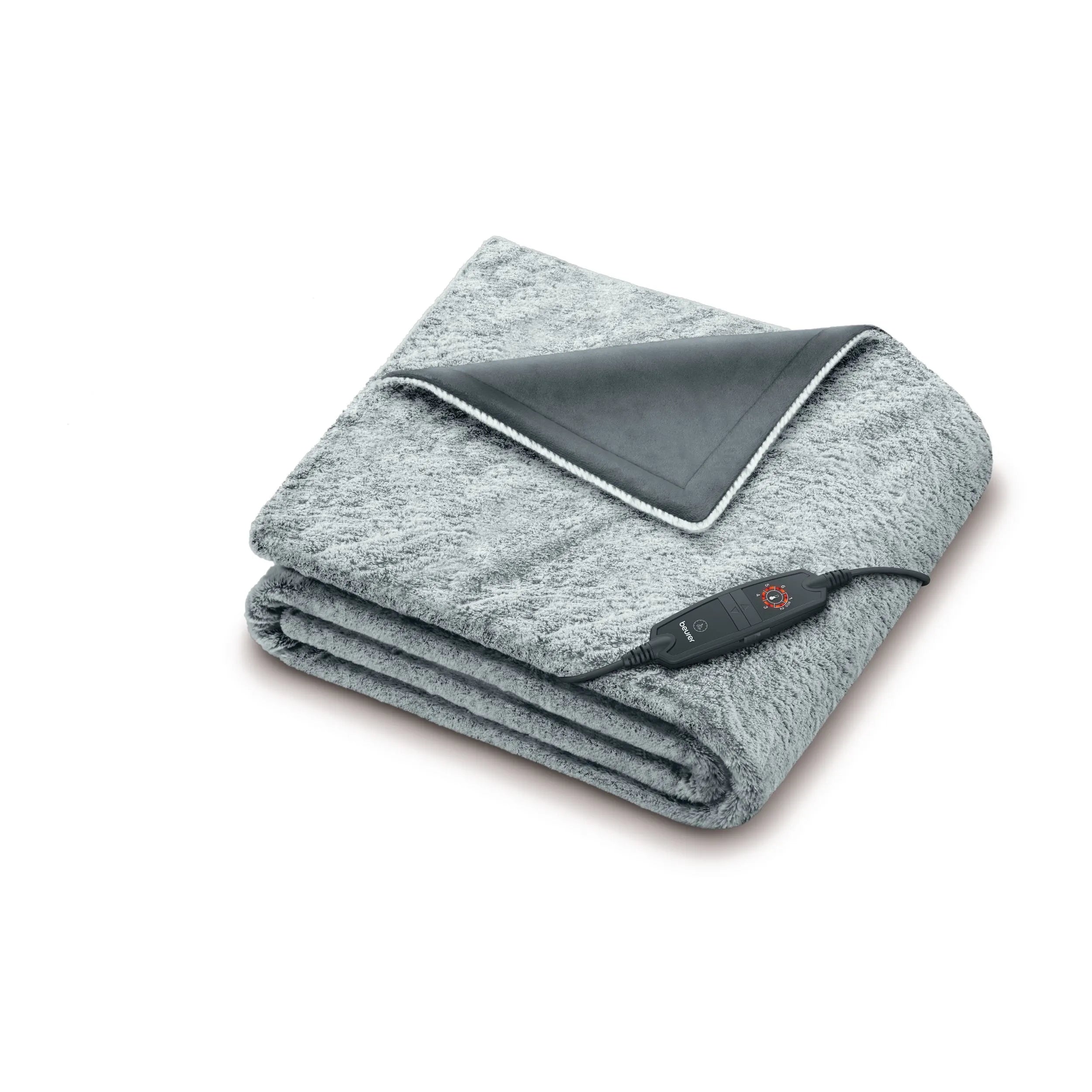 Wärmedecke Beurer HD 75 in flauschigem Nordic Grey GP