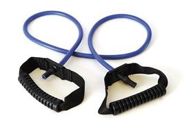 Tube-Band Fit Tube mit Griffen in blau