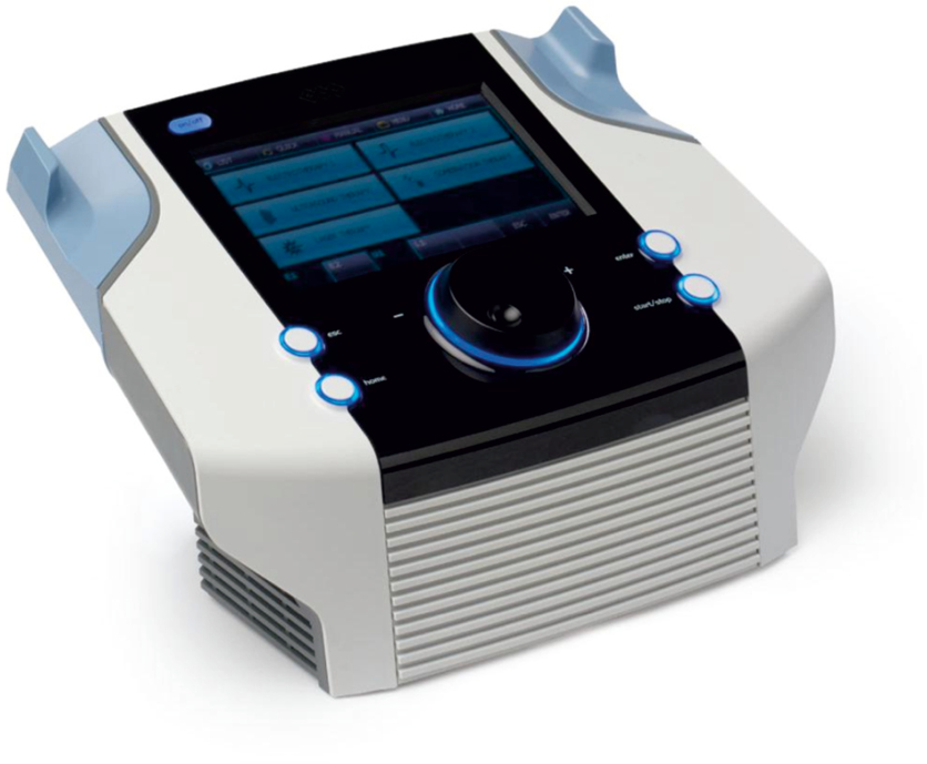 Reizstromtherapiegerät BTL-4625 Premium in seitlicher Frontansicht