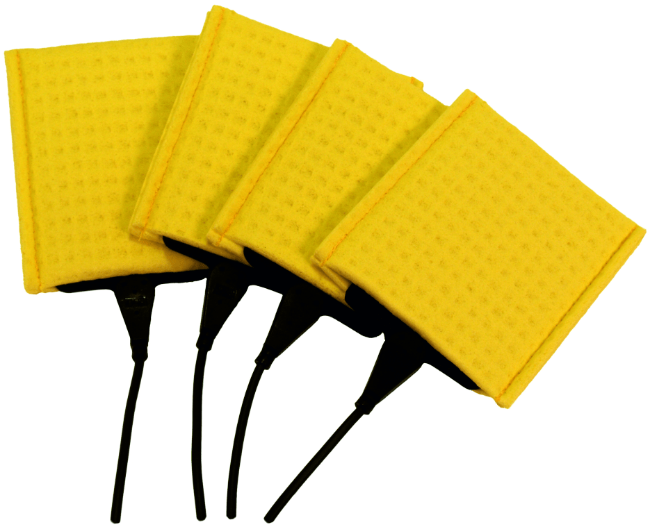 Vier gelbe Schwammtaschen von TUR