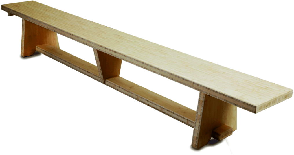 Holz-Turnbank mit Länge 2,50 m