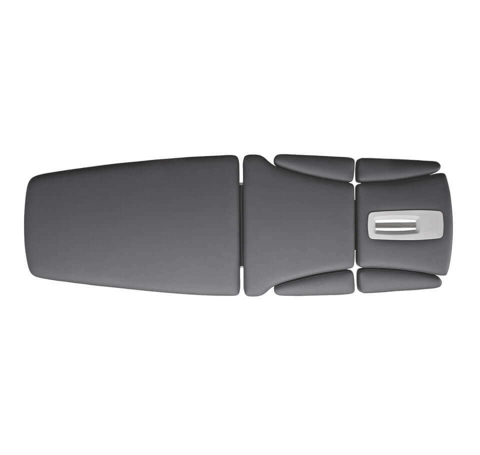 Luxuriöse Therapieliege gymna.ONE T7 aus der Vogelperspektive