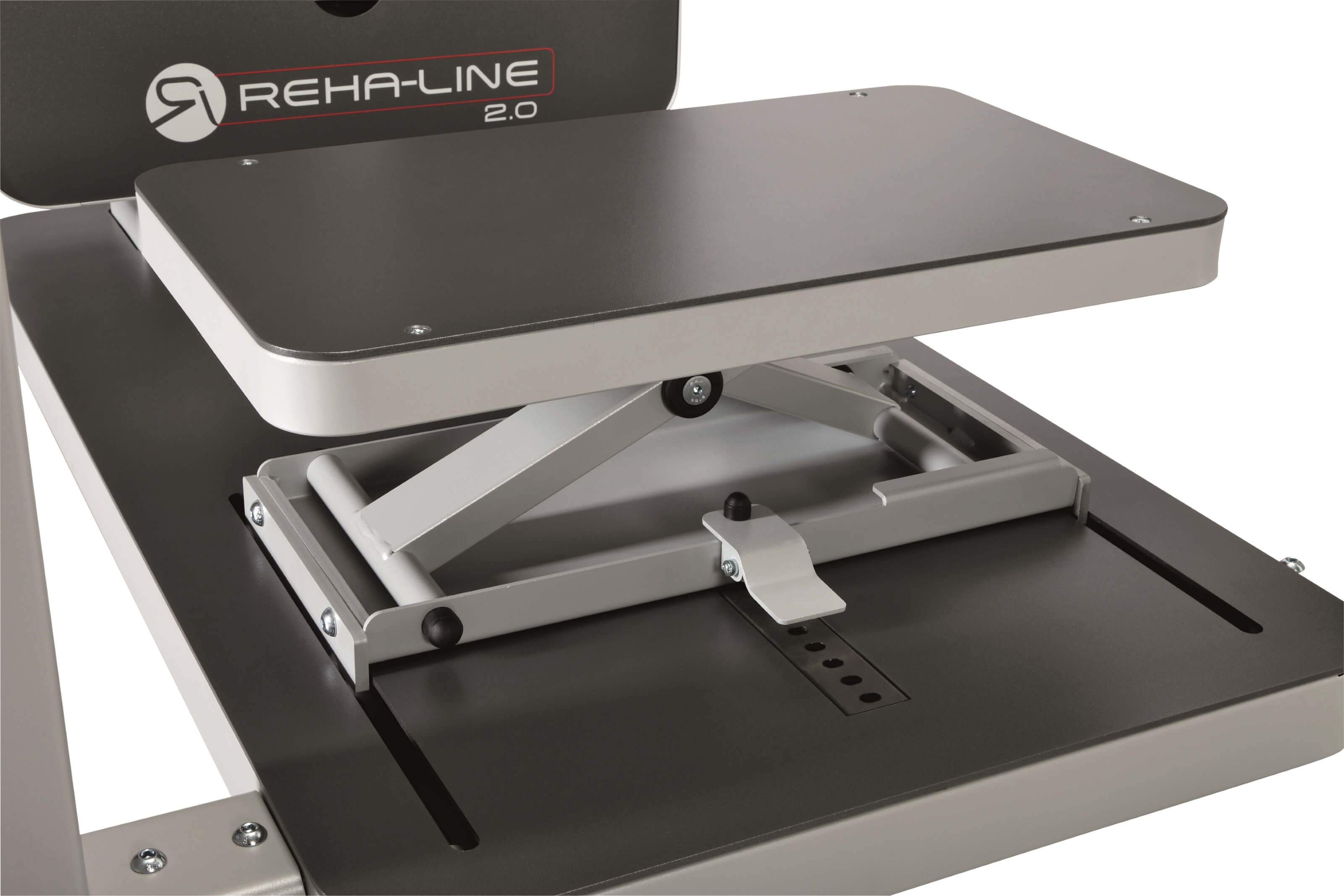 Verstellung der Trainingsfläche beim Hüfttrainer Reha-Line 2.0