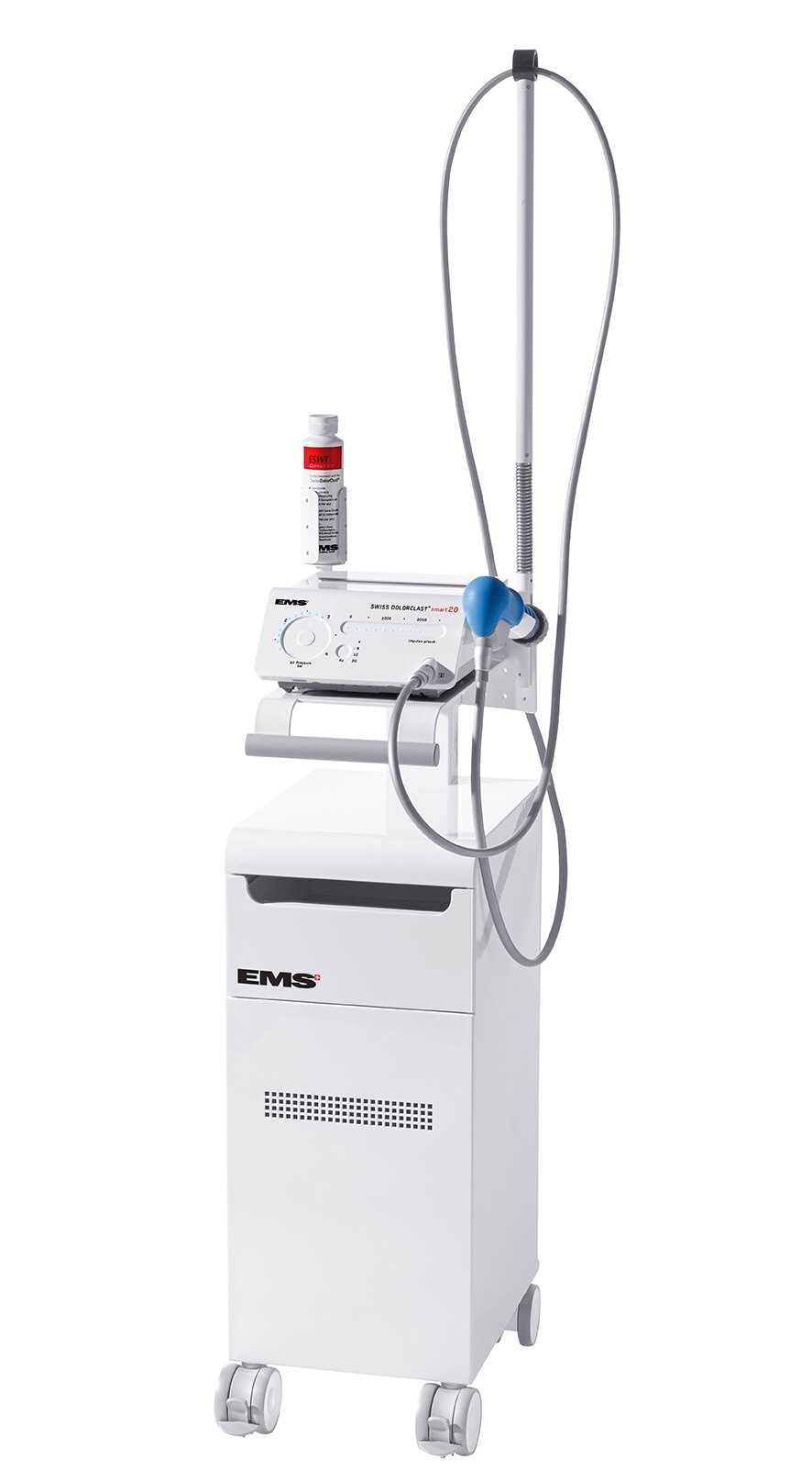 Gerätewagen des radialen Stoßwellengerät SWISS DOLORCLAST® smart 20hz