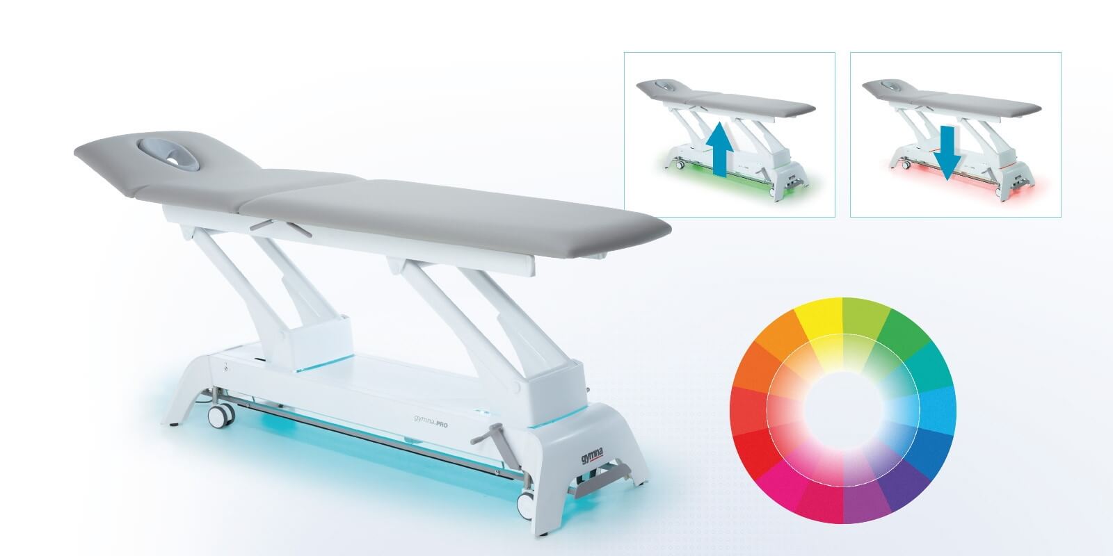 LEDs zur visuellen Anzeige der Höhenverstellung