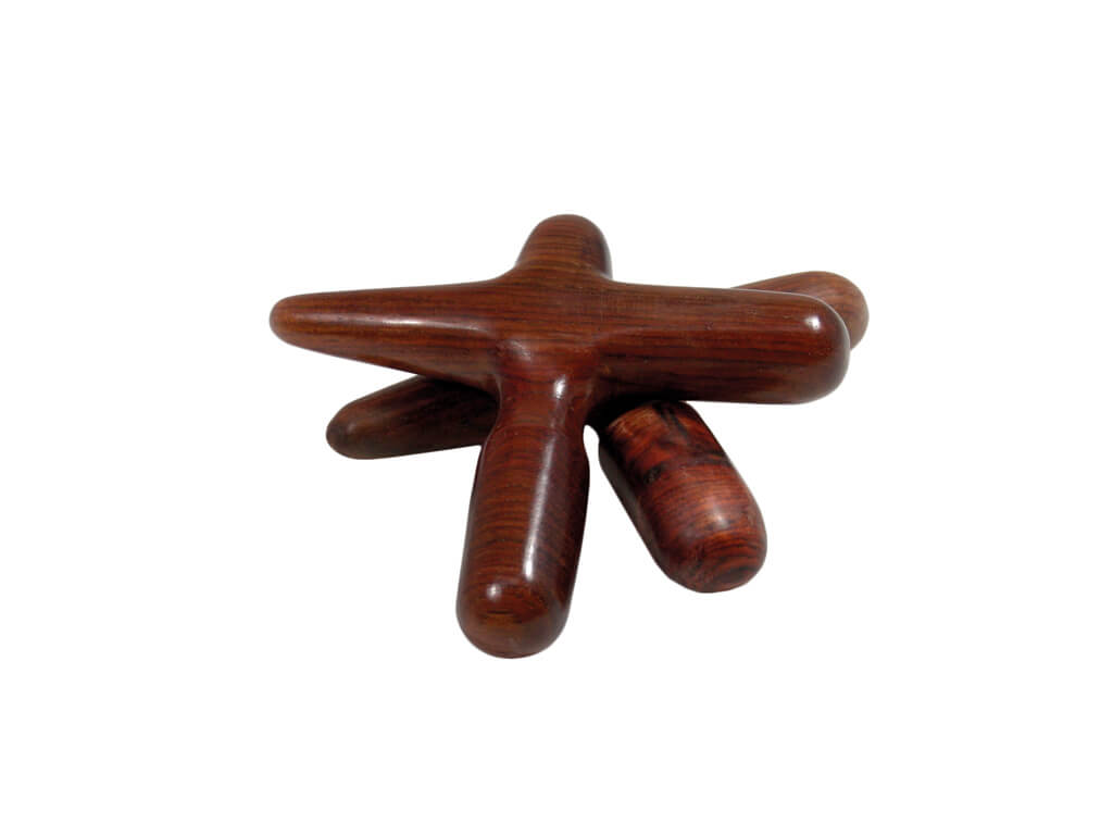 Zwei Massagekreuze cosiMed aus Holz