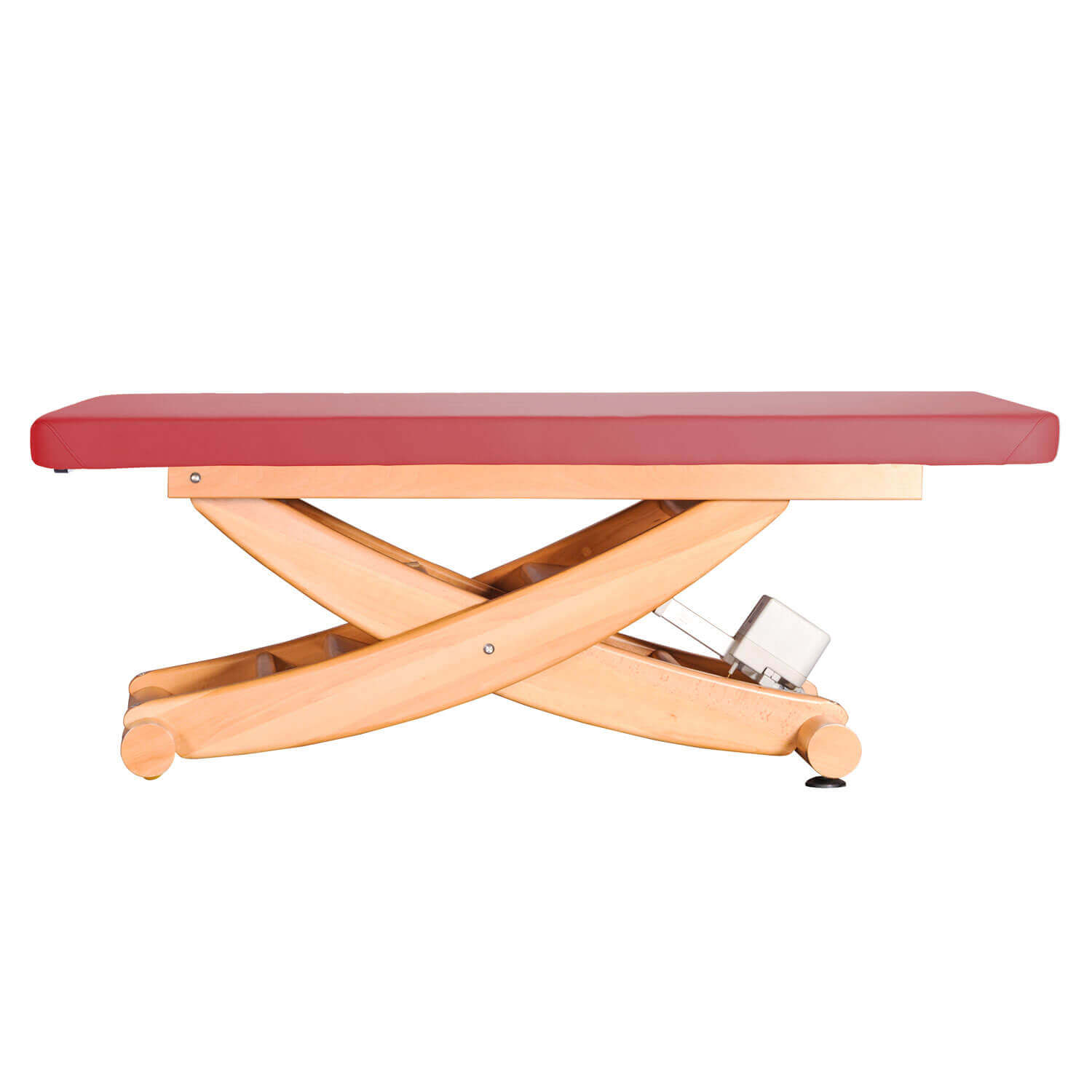 Wellnessliege HAVANNA in rot mit Holzgestell