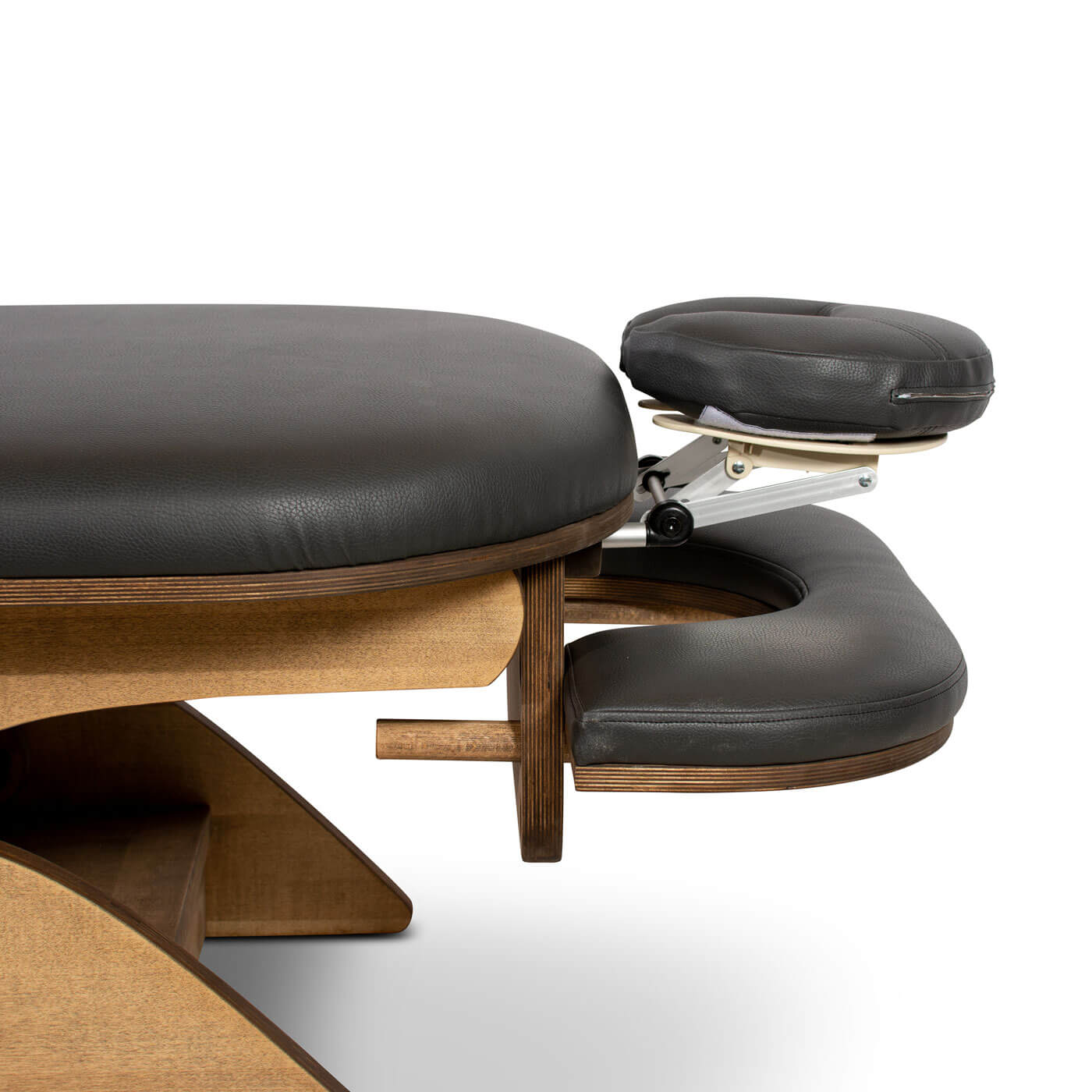 Verstellbares Ansteckkopfteil mit Gesichtsöffnung der Massageliege relax sensation Modell Simplex in Detailansicht