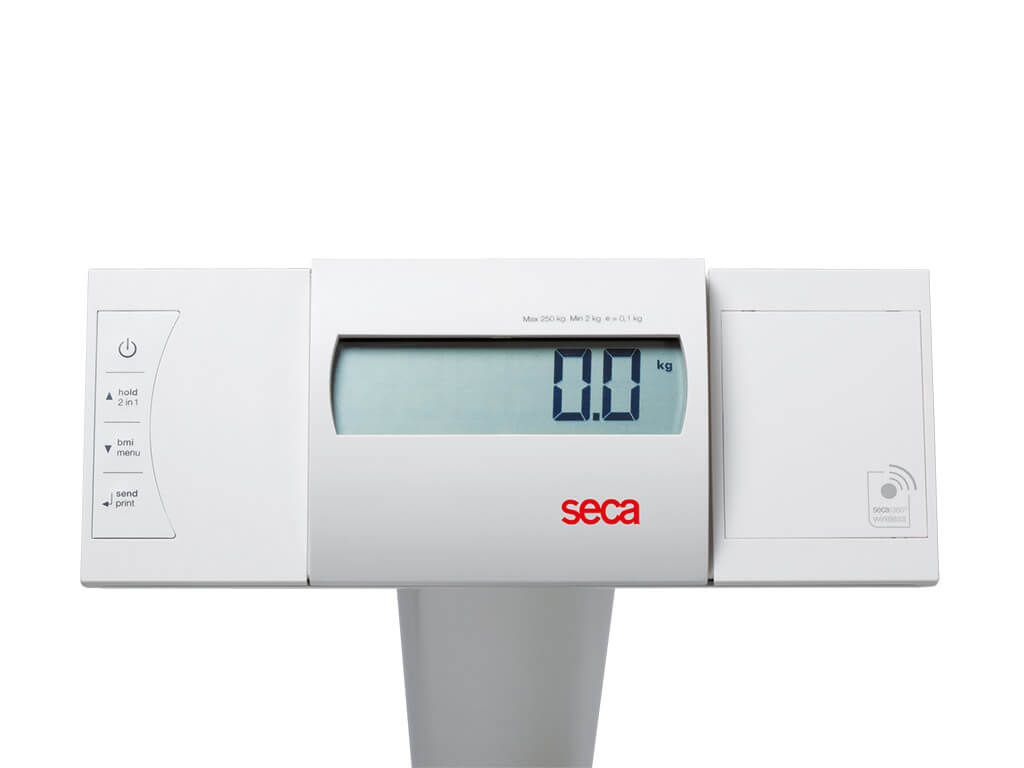 Display der elektronischen Säulenwaage Seca 703