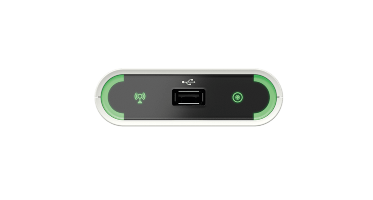 USB-Anschluss der elektronischen Säulenwaage Seca 703